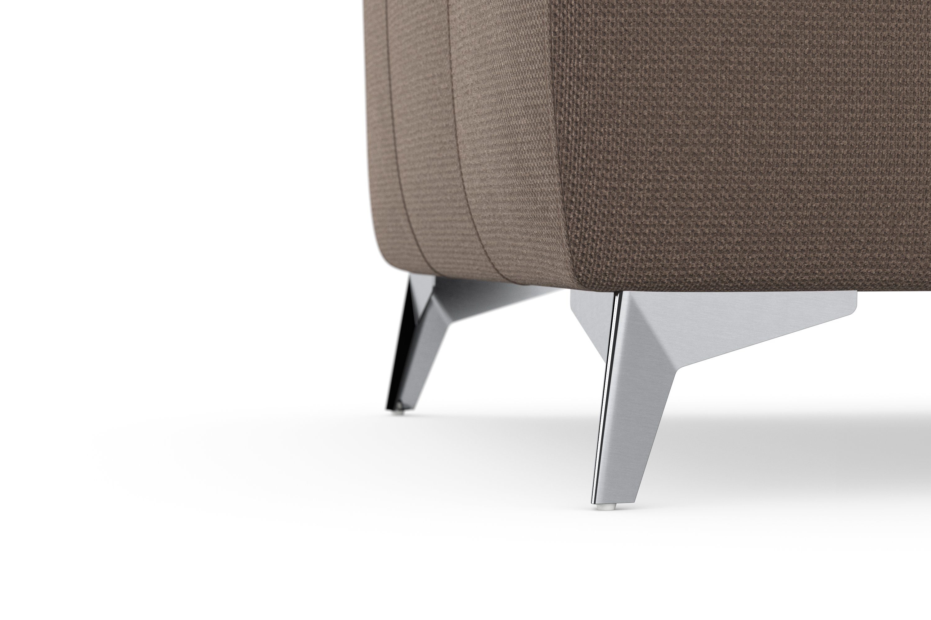 sit&more Ecksofa Sinatra, optional Kopfteilverstellung und Armteilfunktion mit