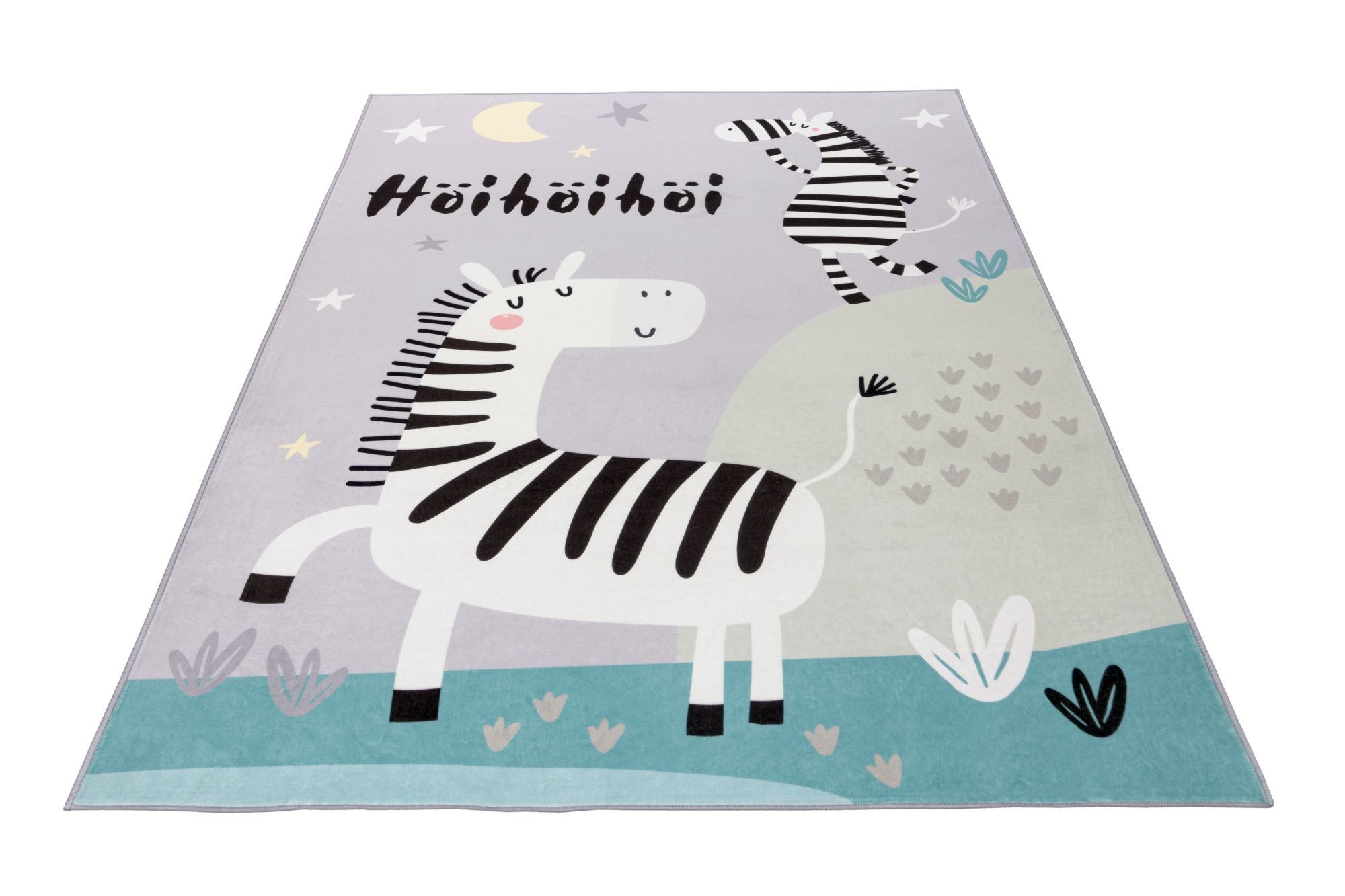 Obsession Kinderteppich Magic Kids ML 103, rechteckig, Höhe: 8 mm, niedliches Zebra Motiv, waschbar, Kinderzimmer