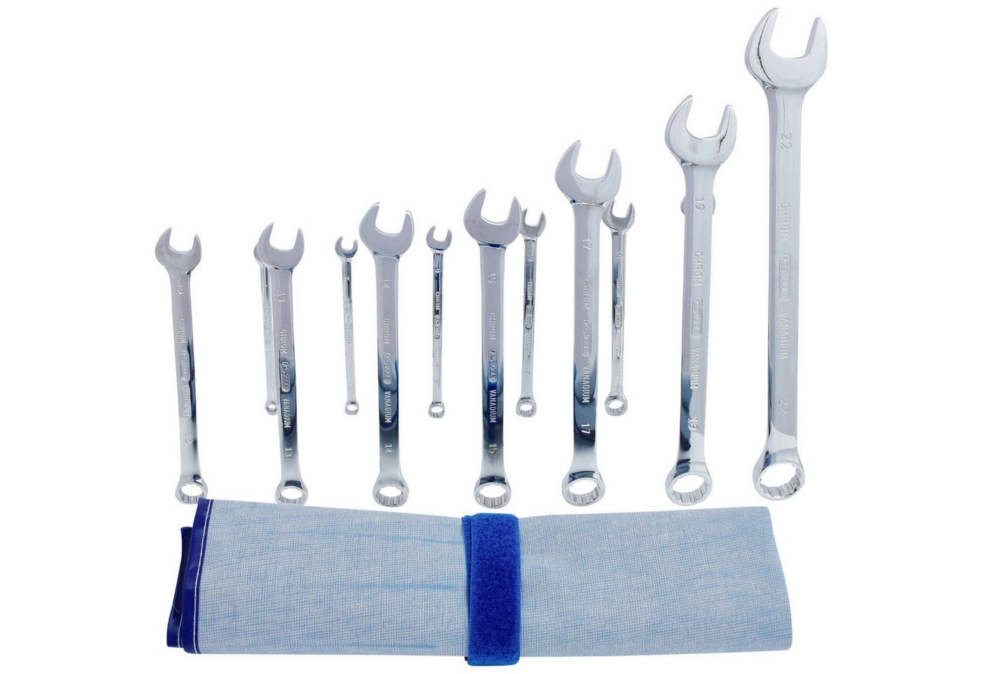 Thumbnail - KS Tools Maulschlüssel KS TOOLS CHROMEplus Ringmaulschlüssel-Satz abgewinkelt 13tlg. - 5...
