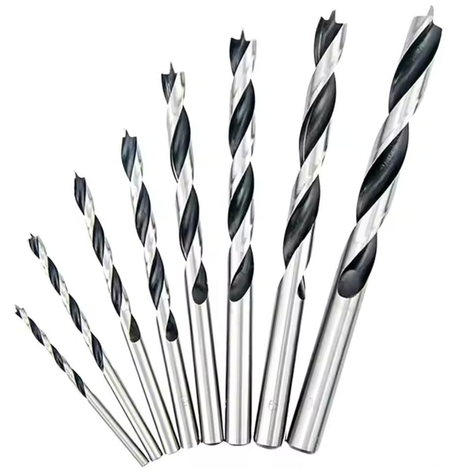 GEKO Spiralbohrer Holzspiralbohrer Set 8-teilig 3–10 mm mit Zentrierspitze, (8-tlg), Zentrierspitze, 8 Bohrergrößen