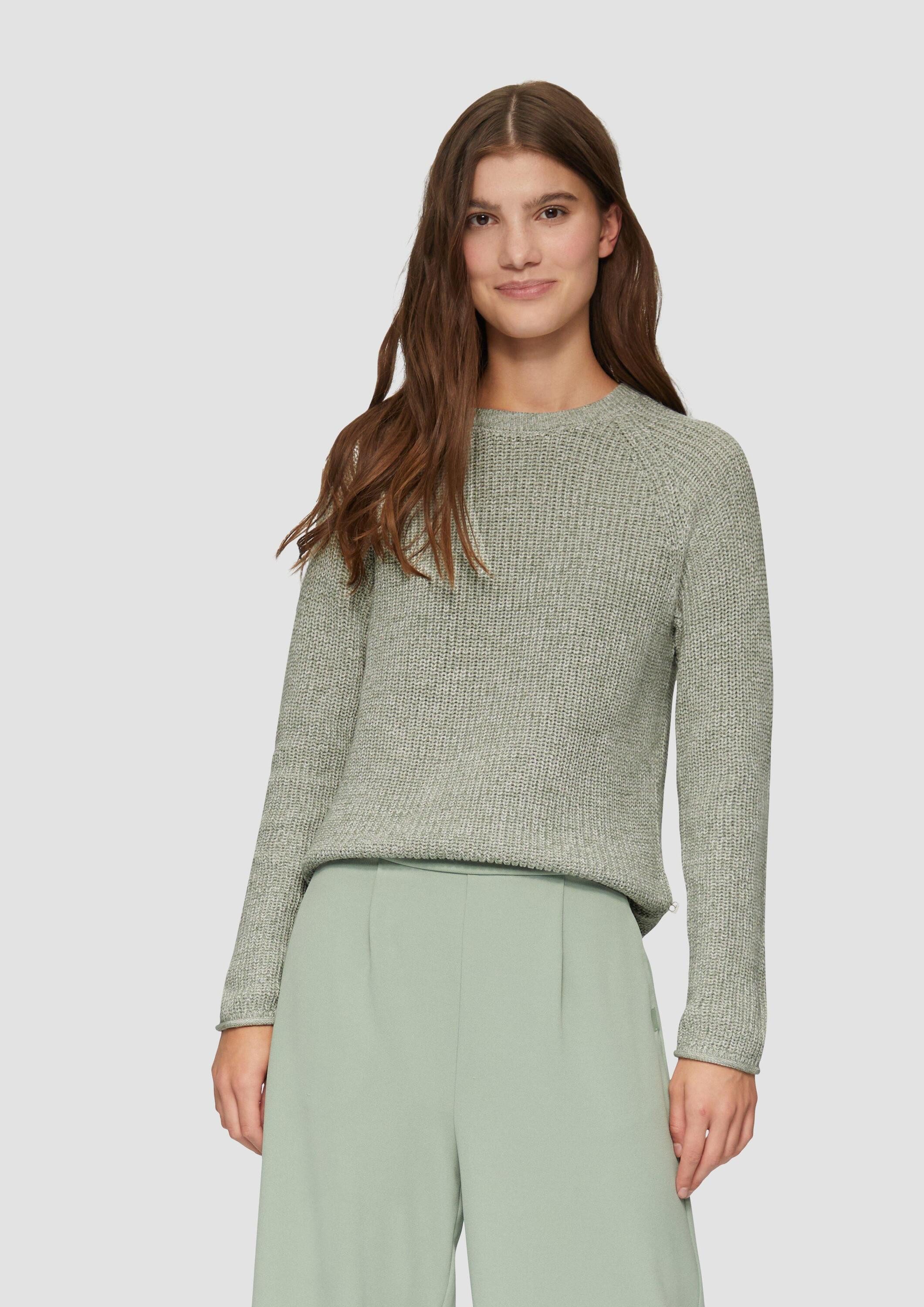 QS Longpullover Strickpullover (1-tlg) günstig online kaufen