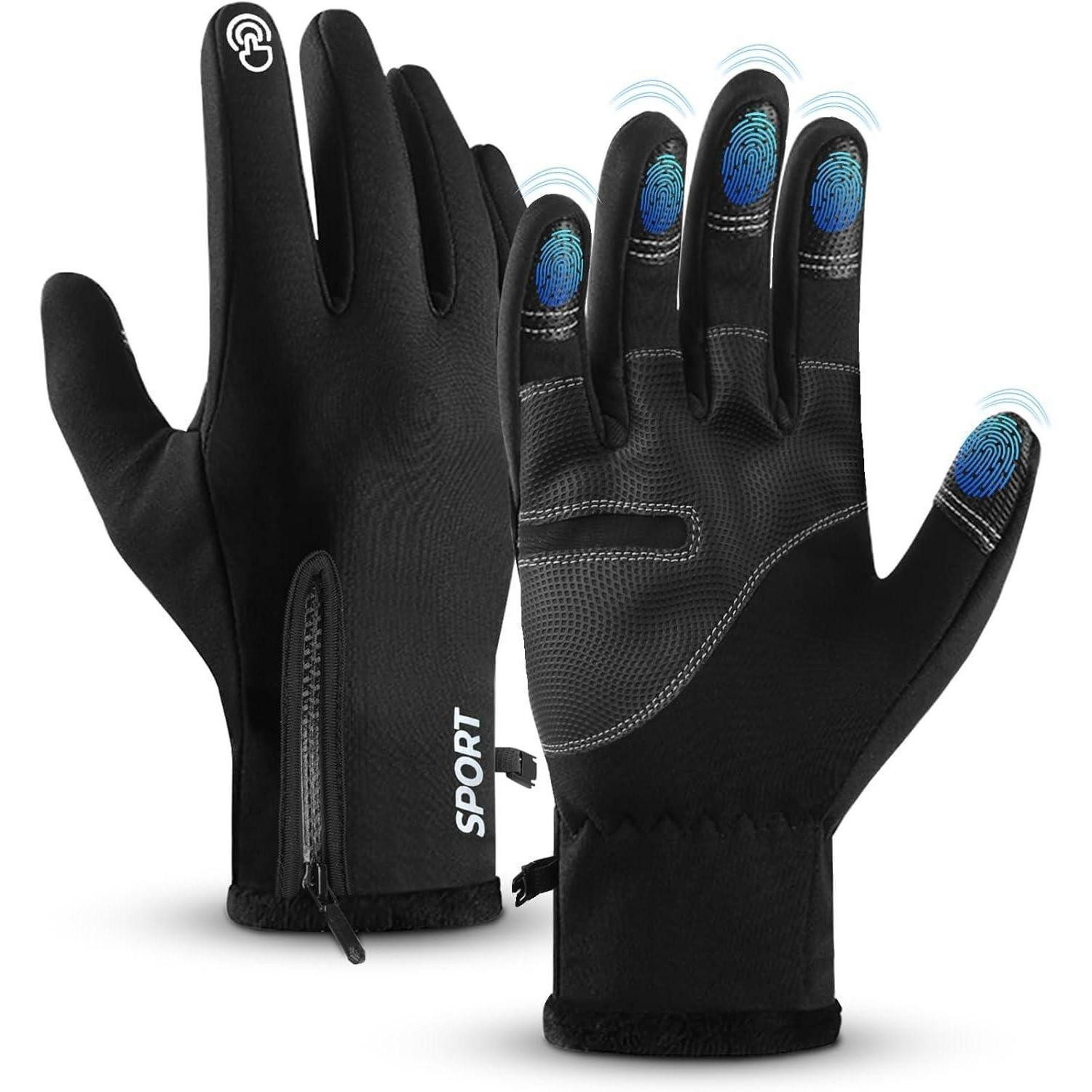 LuxusKollektion Fahrradhandschuhe Winter Touchscreen Handschuhe M-XL (1-St)