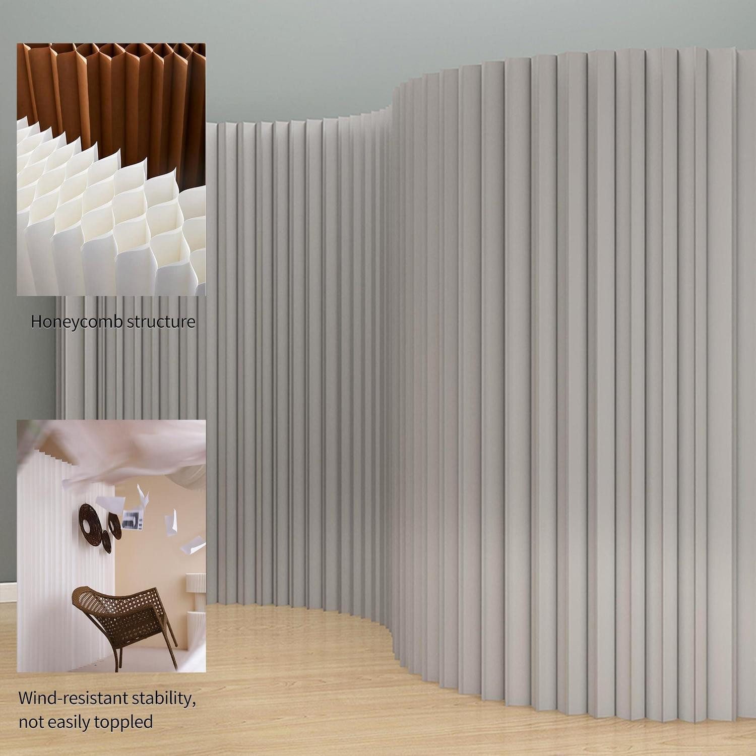 LuxusKollektion Stellwand Klappbare Trennwand 300x200 cm (1 St)