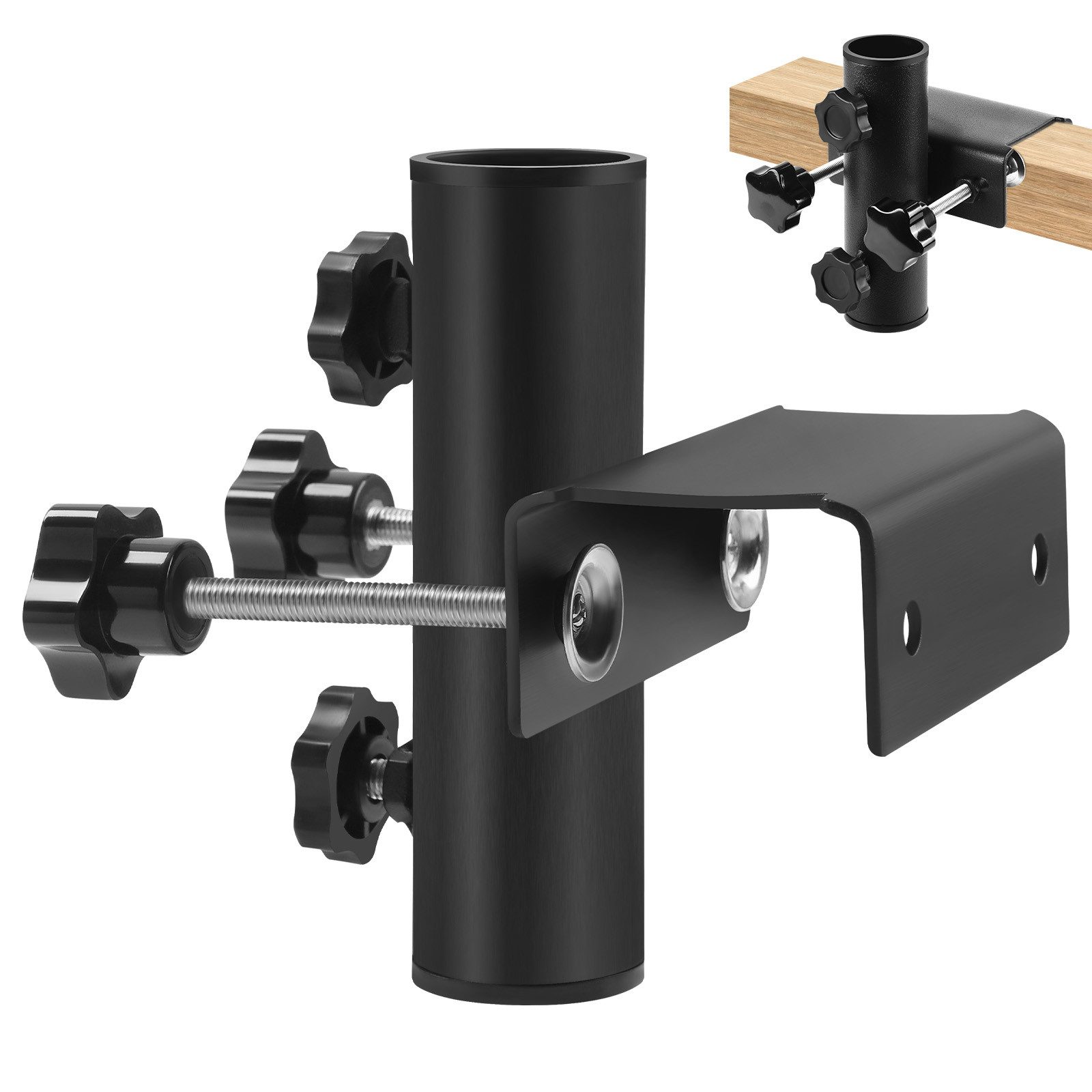 JOYOLEDER Balkonklammer Sonnenschirmständer schirmständer Parasol Stand für Balkon Schirm