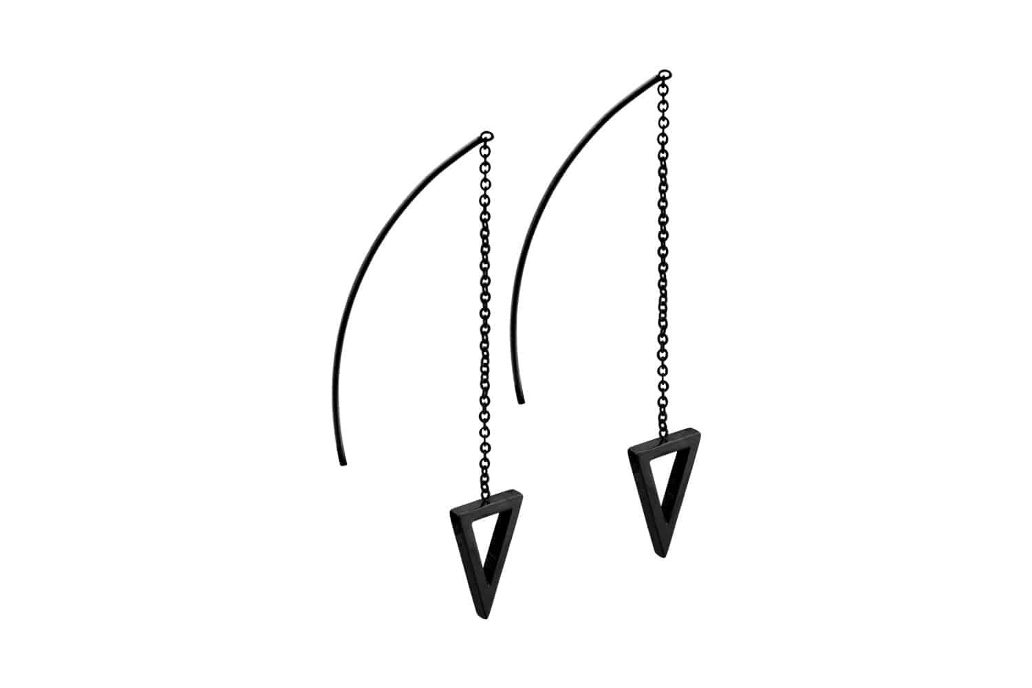 Paar Ohrstecker Chirurgenstahl Ohrringe Kette DREIECK