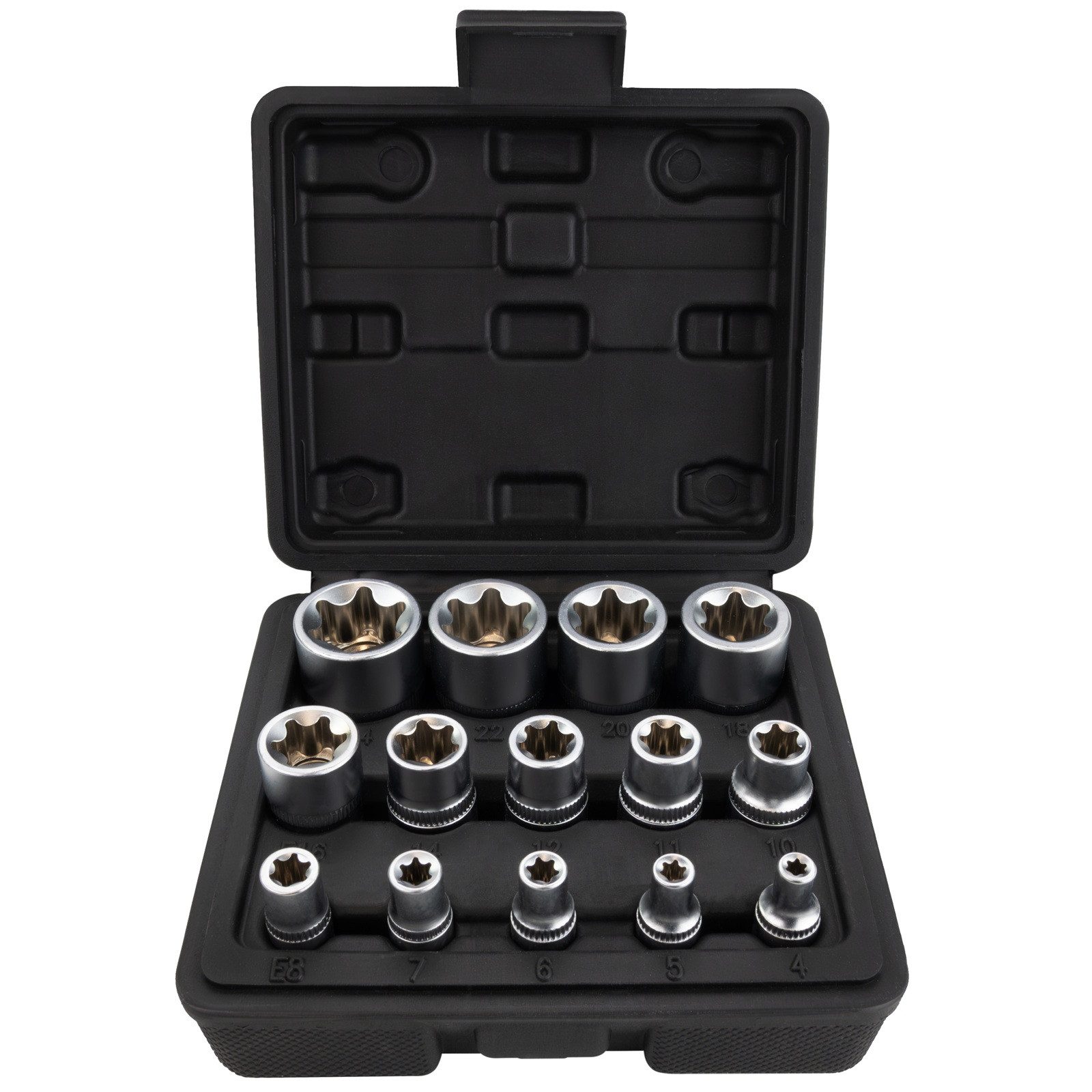 HASKYY Torxschlüssel Außen Torx Steckschlüssel Satz E4-E24