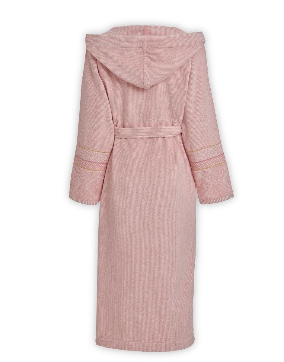 PiP Studio Bademantel Soft Zellige Bathrobe Pink L Rosa 100% Cotton, terry, 450 GSM L 1, Bademantel Damen und Herren Morgenmantel Frottee