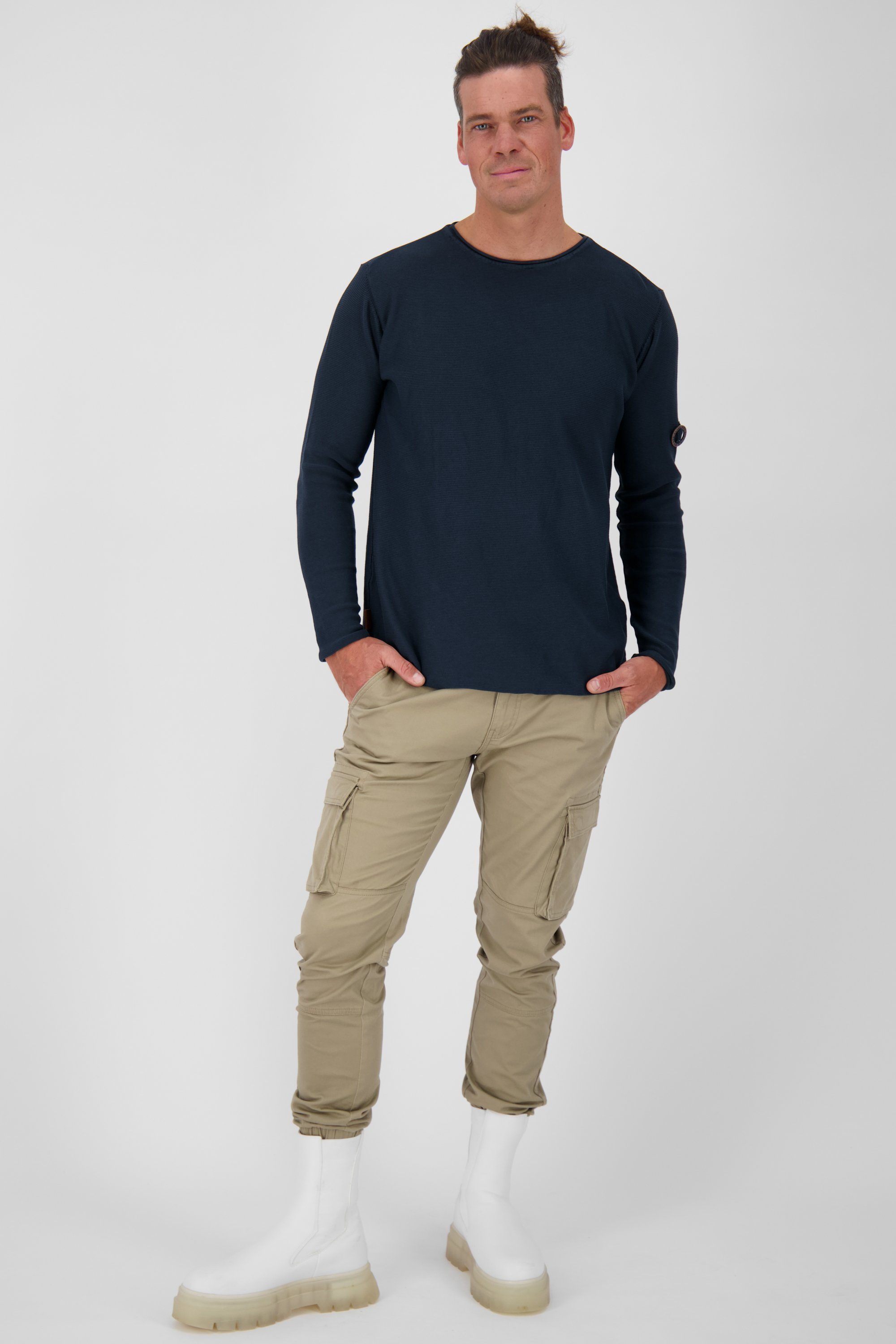 Crewneck & Herren Knit Alife Rundhalspullover VitoAK Pullover marine Kickin Rundhalspullover,