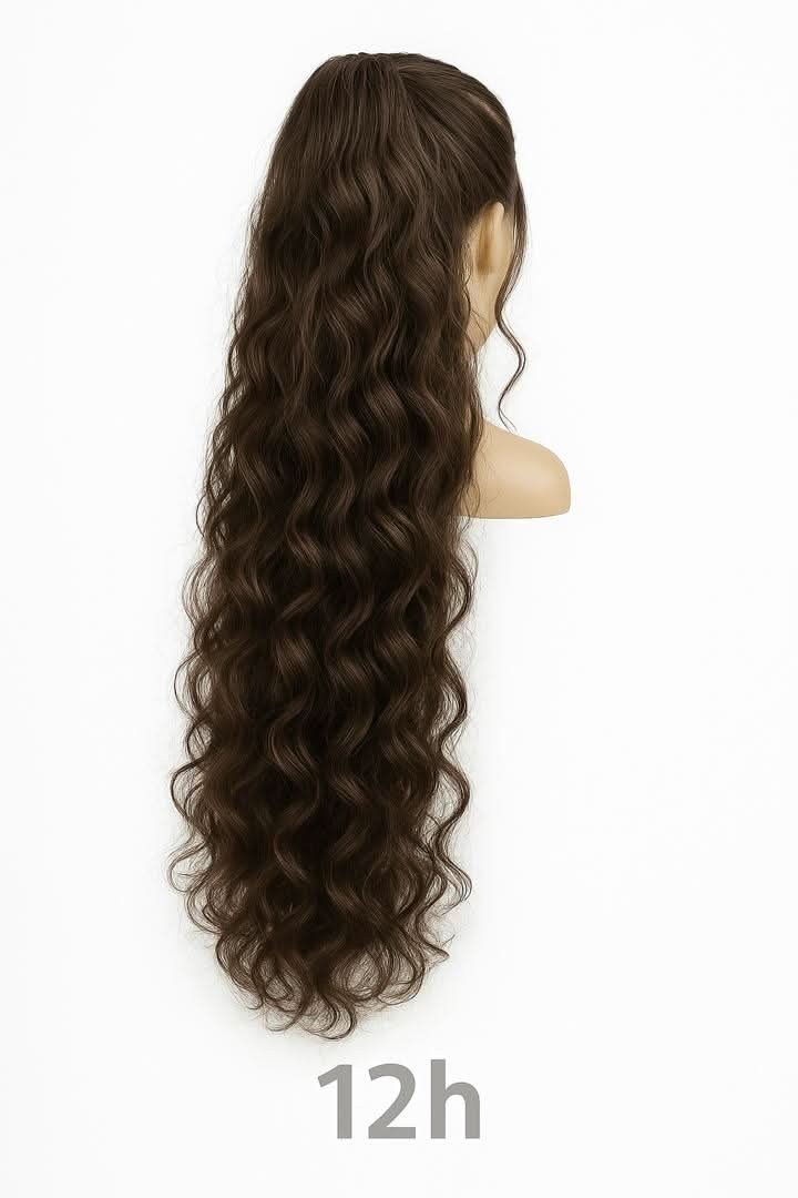 NOGI Kunsthaar-Extension NOGI Divine Locks, Synthetik Ponytail, 60 cm mit weichen Wellen für mehr Volumen