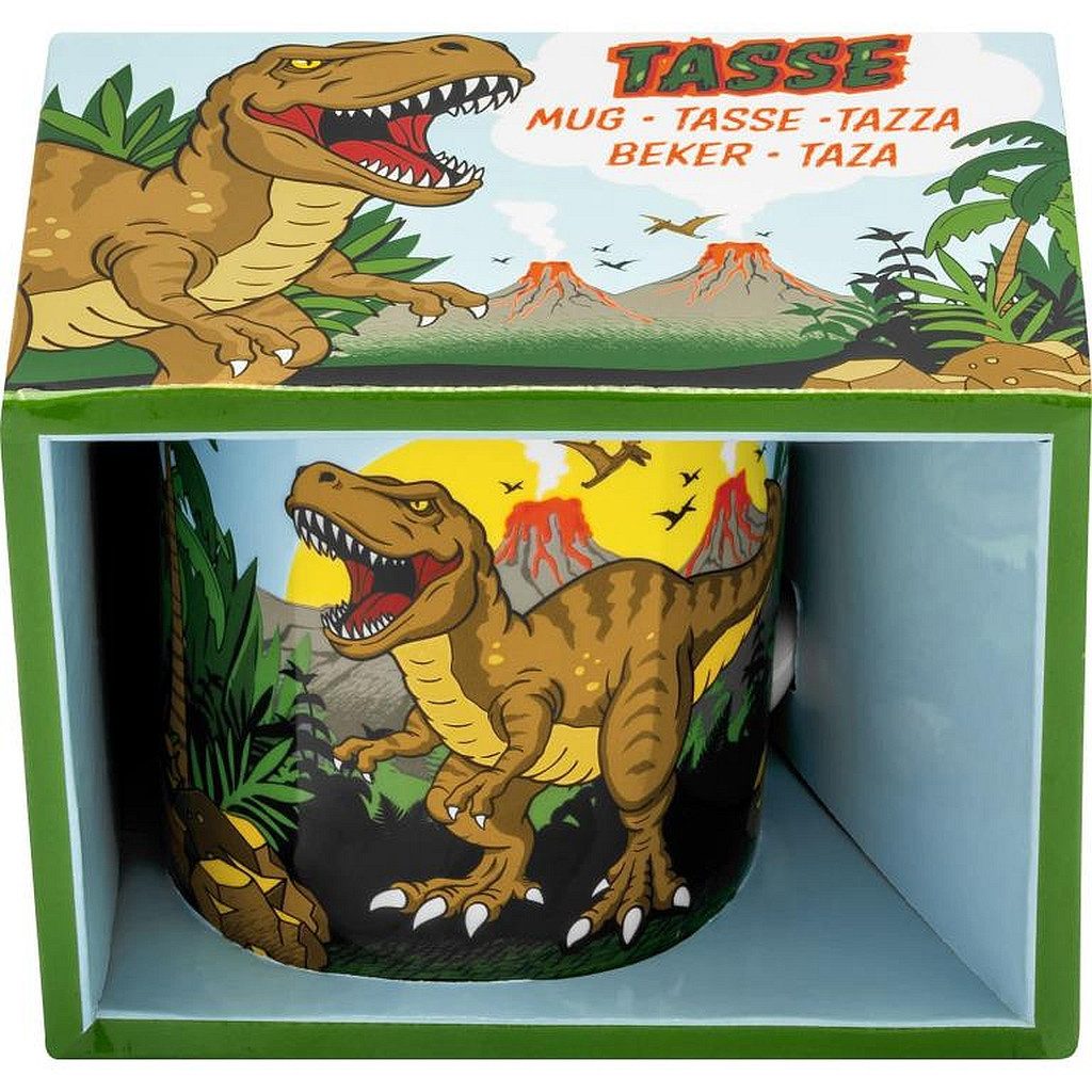 Sheepworld Tasse Kinder Tasse Becher Milch Kakaotasse 20cl Geschenk Sheepworld DINO, Material: Porzellan