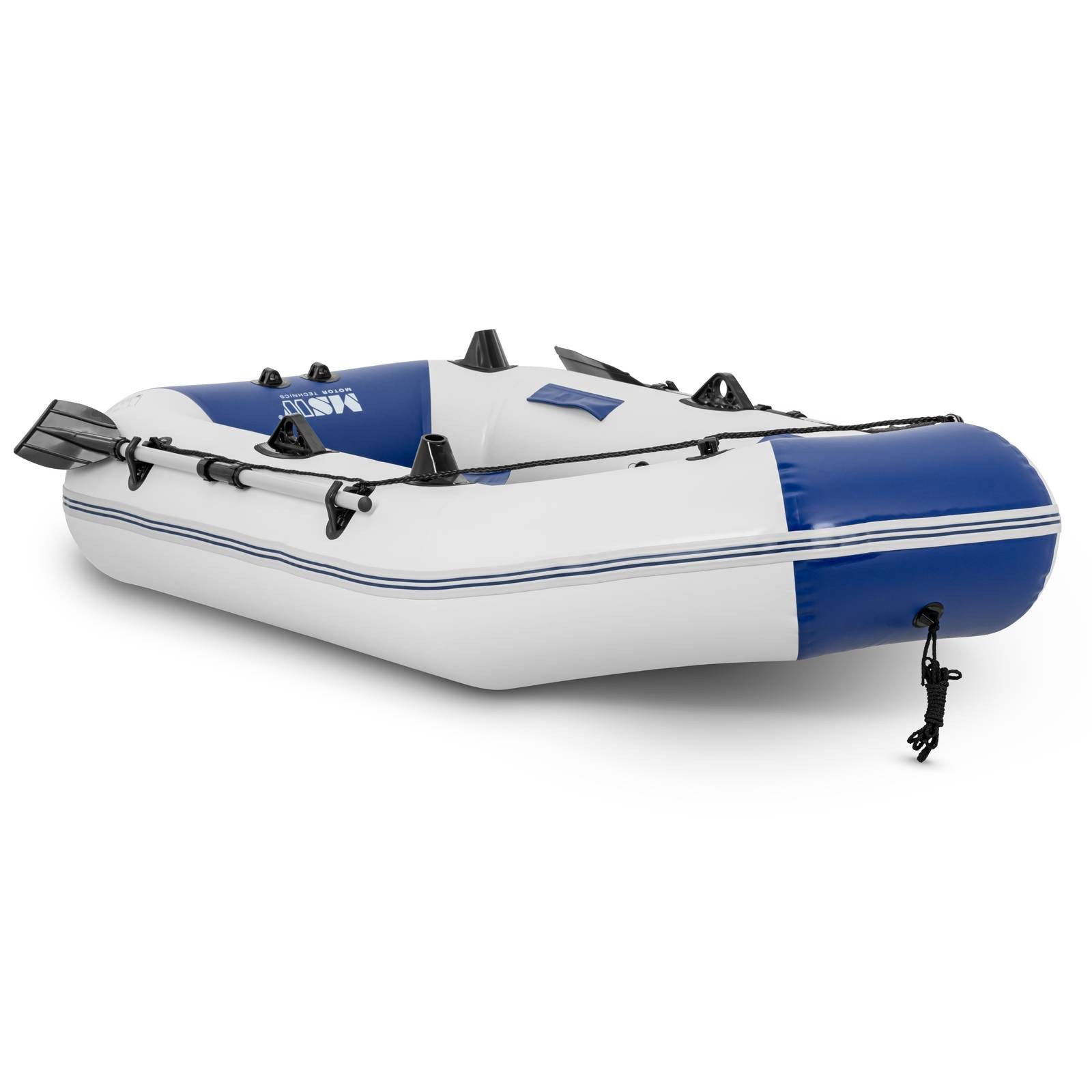 MSW Schlauchboot Schlauchboot Paddelboot aufblasbar blau weiß 235 kg Rutenhalter 3