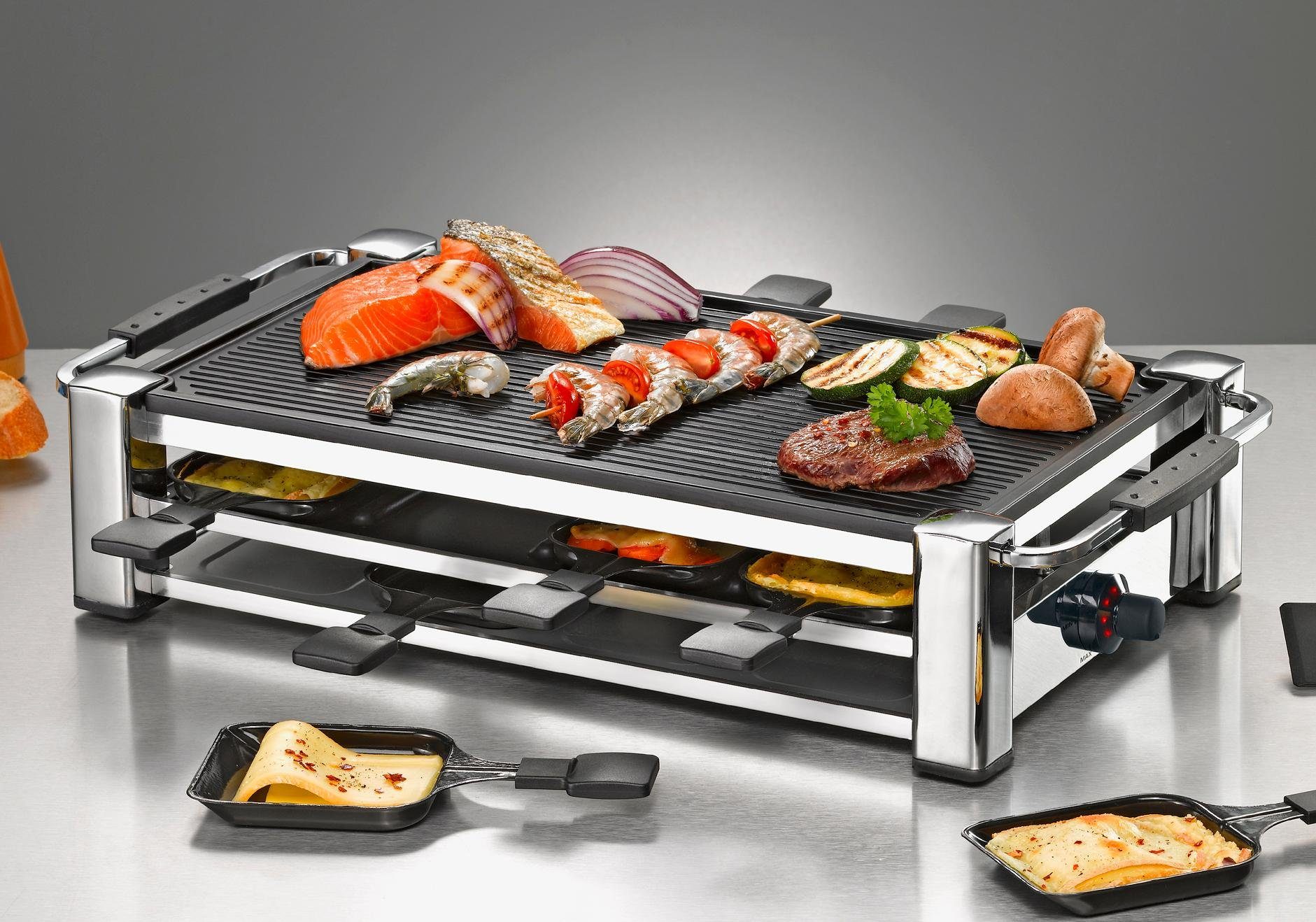 Rommelsbacher Raclette 1500 W 8 Raclettepfännchen, 1500, RCC Fashion