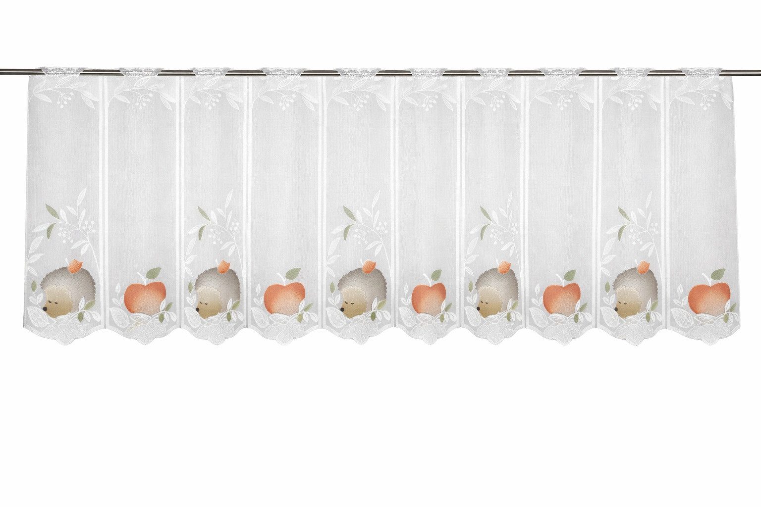 WILLKOMMEN ZUHAUSE by ALBANI GROUP Scheibengardine, Stangendurchzug, transparent