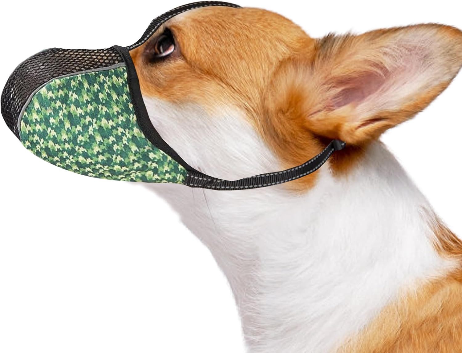 Ledander Maulkorb für Hunde, weiches Air-Mesh-Maulkörbe,verstellbar
