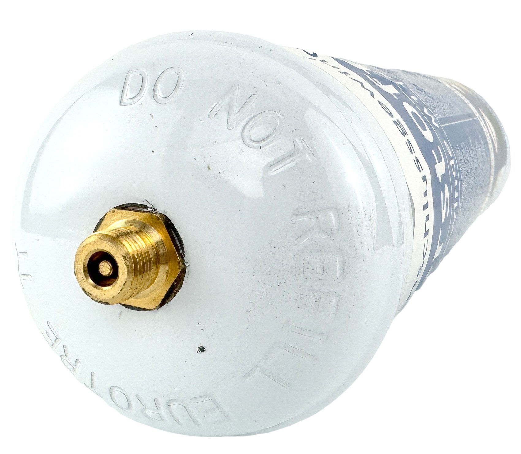 WELDINGER Gas Sauerstoffflasche 1L Einweg Gewinde M11x1 links für CFH Schweißfix, Gaszylinder in Stahl, passend für CFH Schweißfix