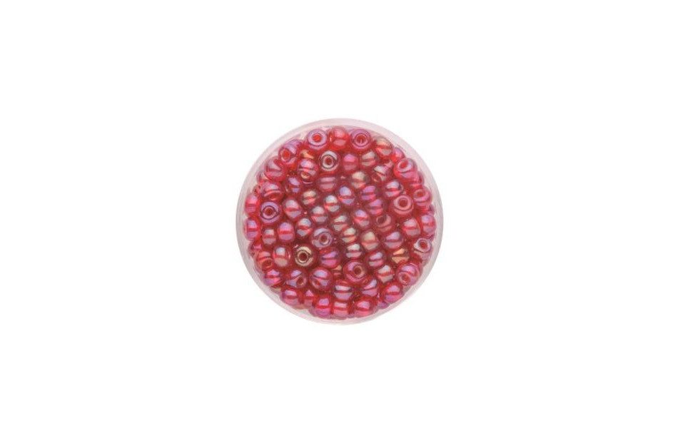 Glorex Bastelperlen Glorex Rocailles Perlen 4,5 mm 17 g rot