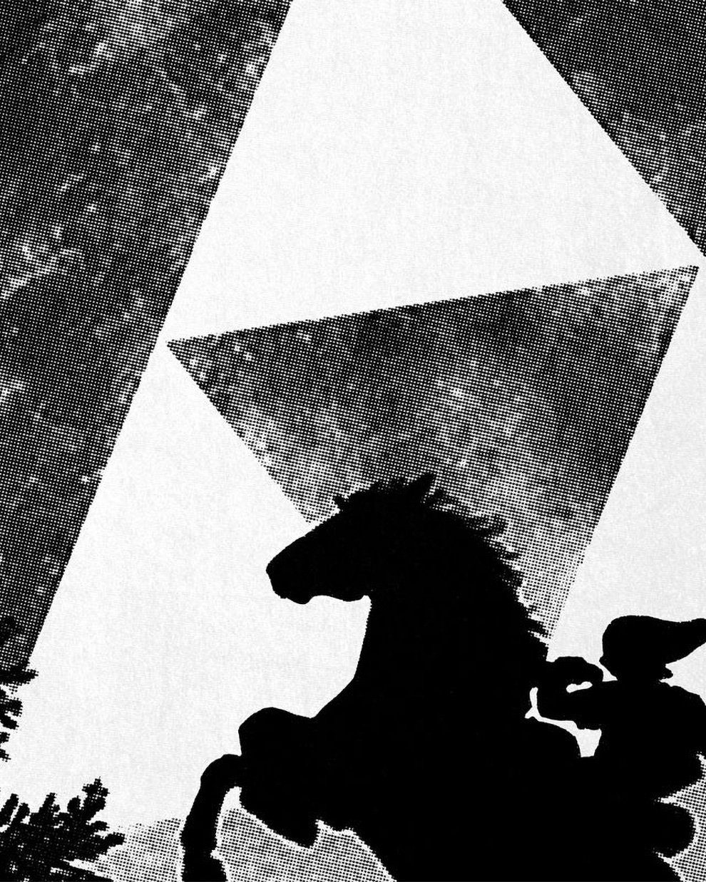 style3 T-Shirt Link Epona Mond zelda link nintendo switch hyrule