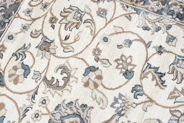 Orientteppich Oriente Teppich - Traditioneller Teppich Orient Creme Grau, Mazovia, 60 x 100 cm, Geeignet für Fußbodenheizung, Pflegeleicht, Wohnzimmerteppich