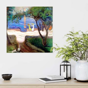 Posterlounge Poster Edvard Munch, Tanz am Ufer (Detail), Badezimmer Maritim Malerei