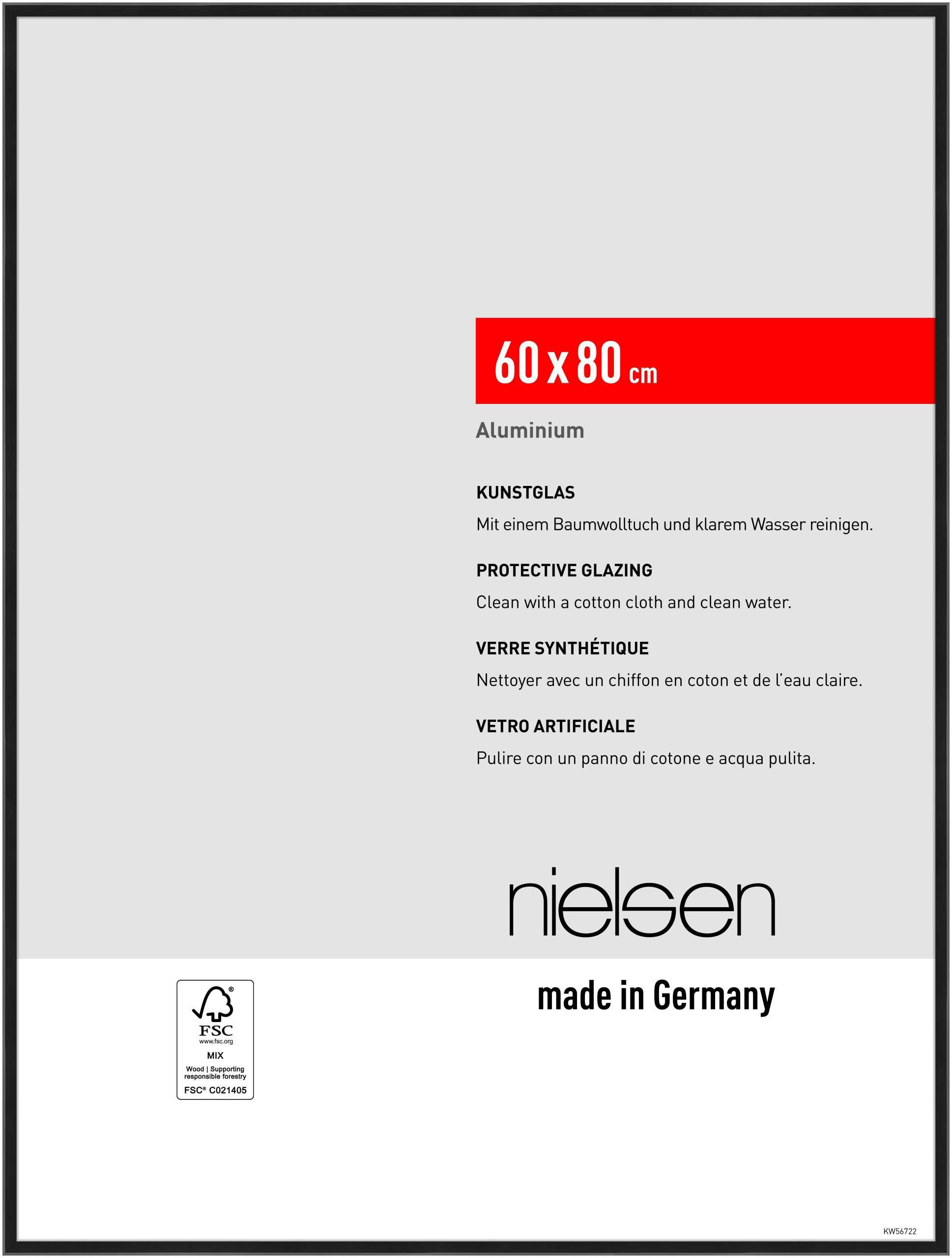 nielsen Bilderrahmen Aluminium Bilderrahmen Atlanta, (1 St)