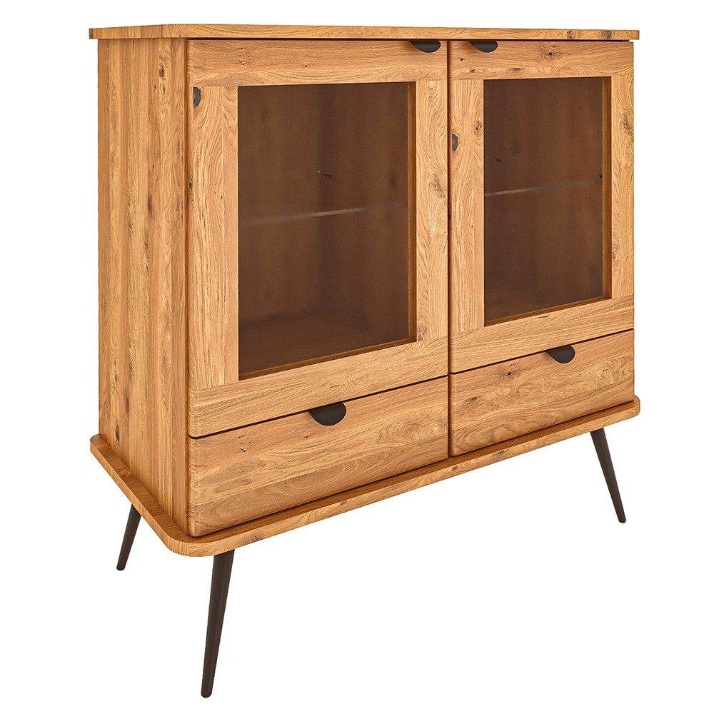 Lomadox Kommode KABALA-165, 97 cm breit, in Eiche massiv geölt