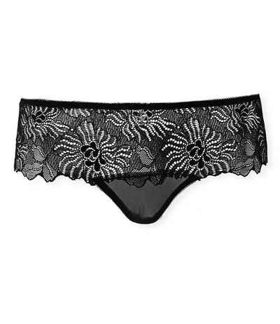 Emporio Armani Panty Seduction Lace (1-St) mit feiner Spitze und halbtransparentem Mesh