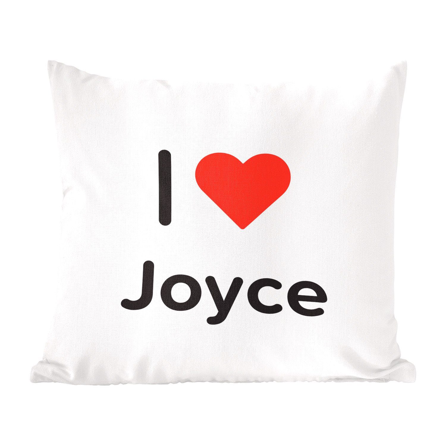 Joyce - Deko, Sofakissen Zierkissen Füllung Ich mit für Schlafzimmer, Wohzimmer, liebe Mädchen, - Dekokissen MuchoWow