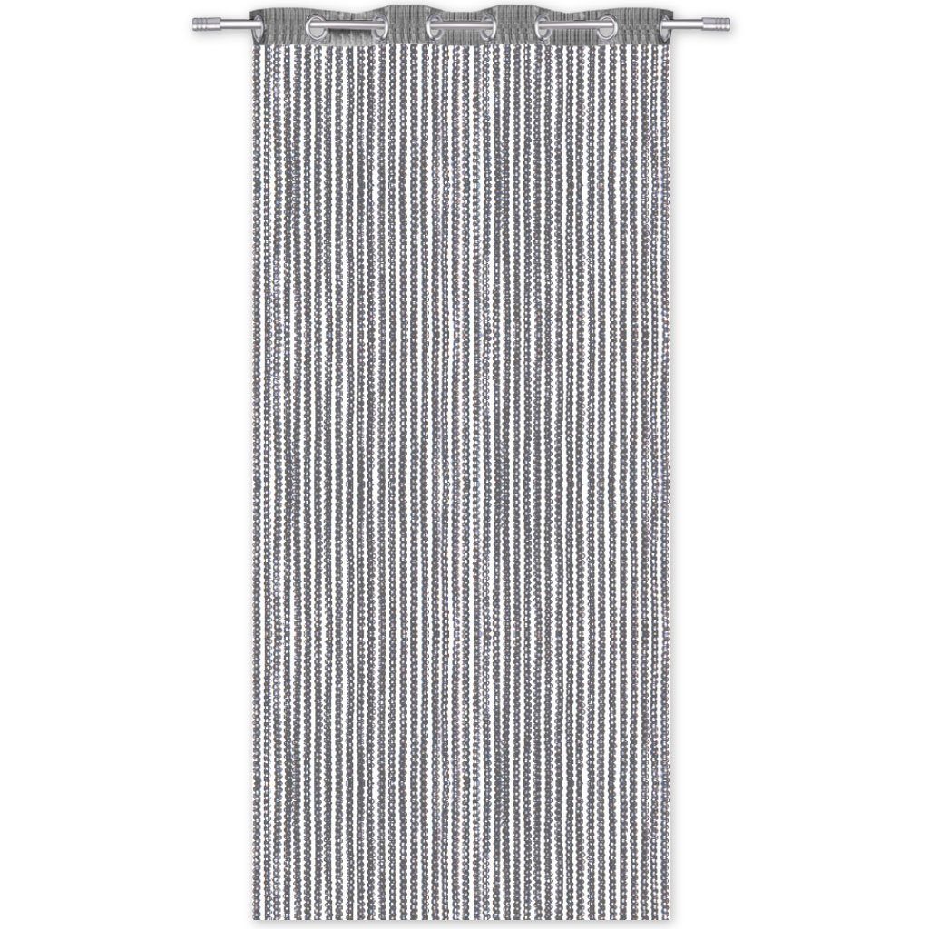 Arsvita Fadenvorhang Trennvorhang Dekoschal Gardine Metall-Optik Ösen 140 c günstig online kaufen