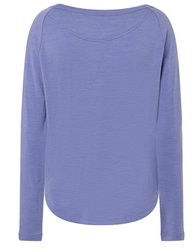 SUPER.NATURAL Langarmshirt Everyday Crew (Merino-Mix) violett/blau Damen günstig online kaufen