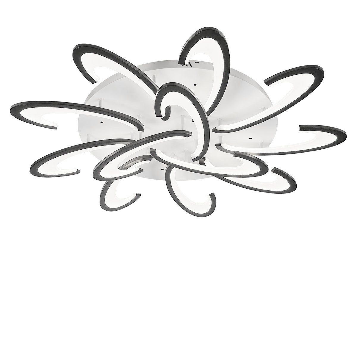 oyajia Deckenleuchte 80/120W LED Deckenlampe Blume günstig online kaufen