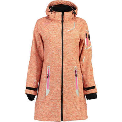 Geographical Norway Softshelljacke Timael Damen, mit abnehmbarer Kapuze, Mehrfarbig