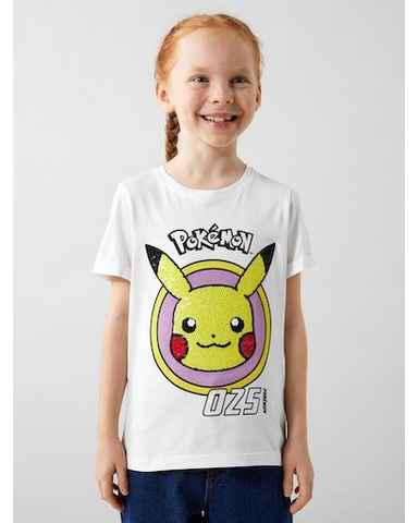 Name It Kurzarmshirt NKFJUNNA POKEMON SS TOP NOOS SKY