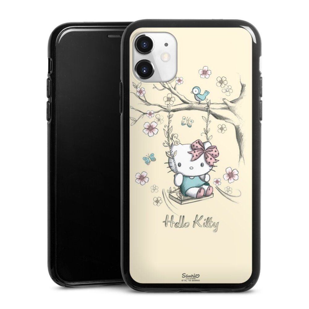 DeinDesign Handyhülle Hello Kitty Fanartikel Offizielles Lizenzprodukt Hello Kitty Natur, Apple iPhone 11 Silikon Hülle Bumper Case Handy Schutzhülle