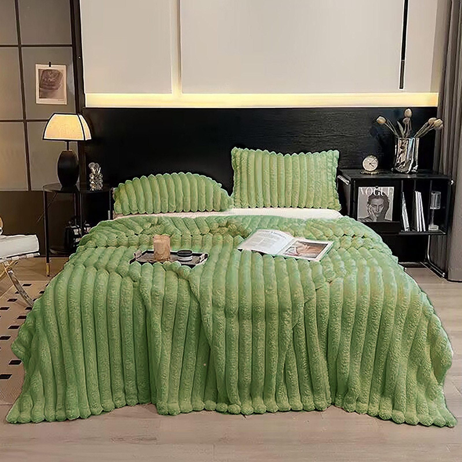 Wohndecke Kuscheldecke Milchsamt Blasen Decke Super Soft Wohndecke, CALIYO, günstig online kaufen