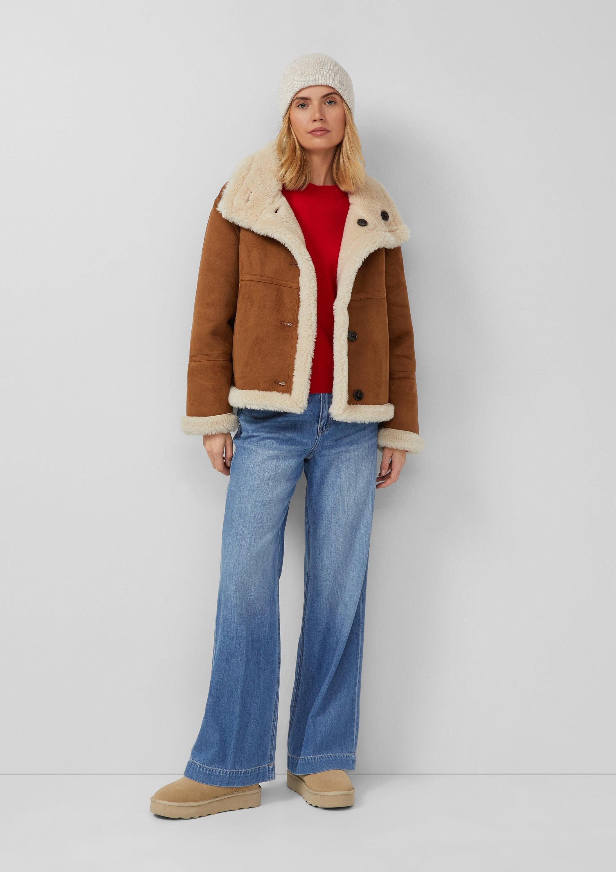 s.Oliver Strickmütze Mütze Strickbeanie aus Wollmix