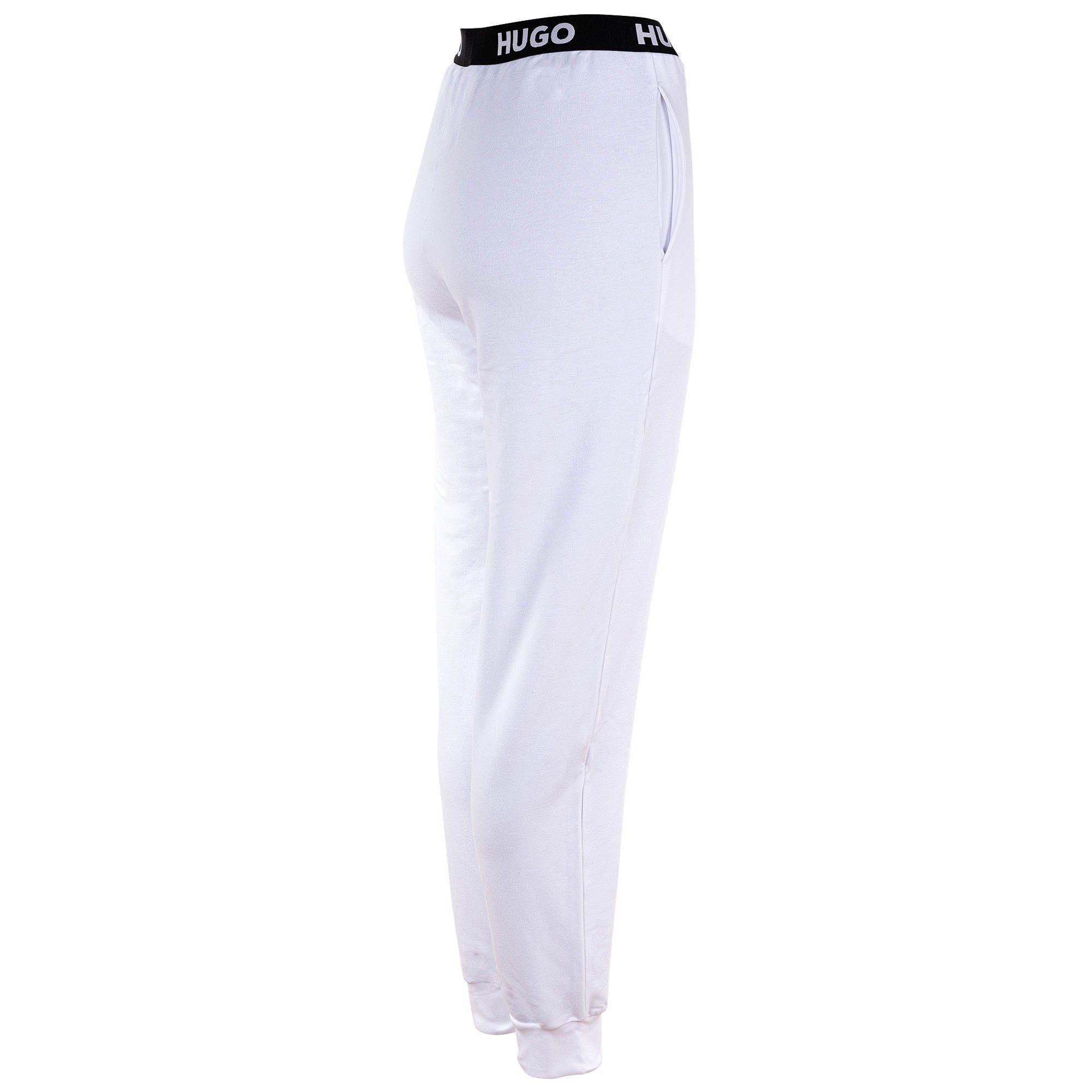HUGO Loungehose Damen Jogginghose Polyester Sporty Logo Pants
