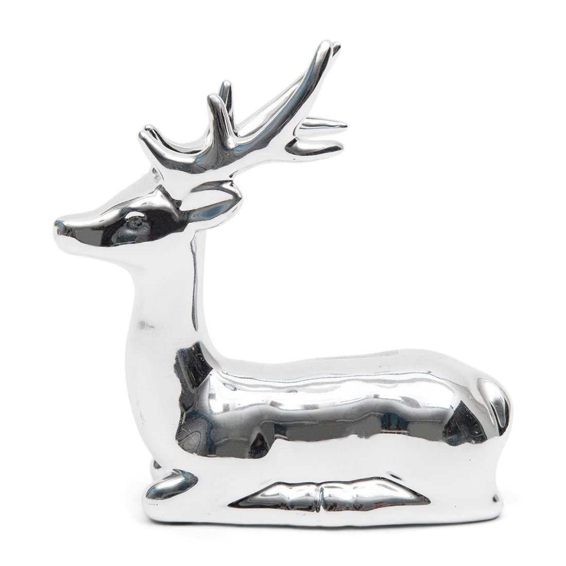 - Rivièra Holiday Weihnachtsdeko silber Rentier Reindeer Maison S Weihnachtsfigur