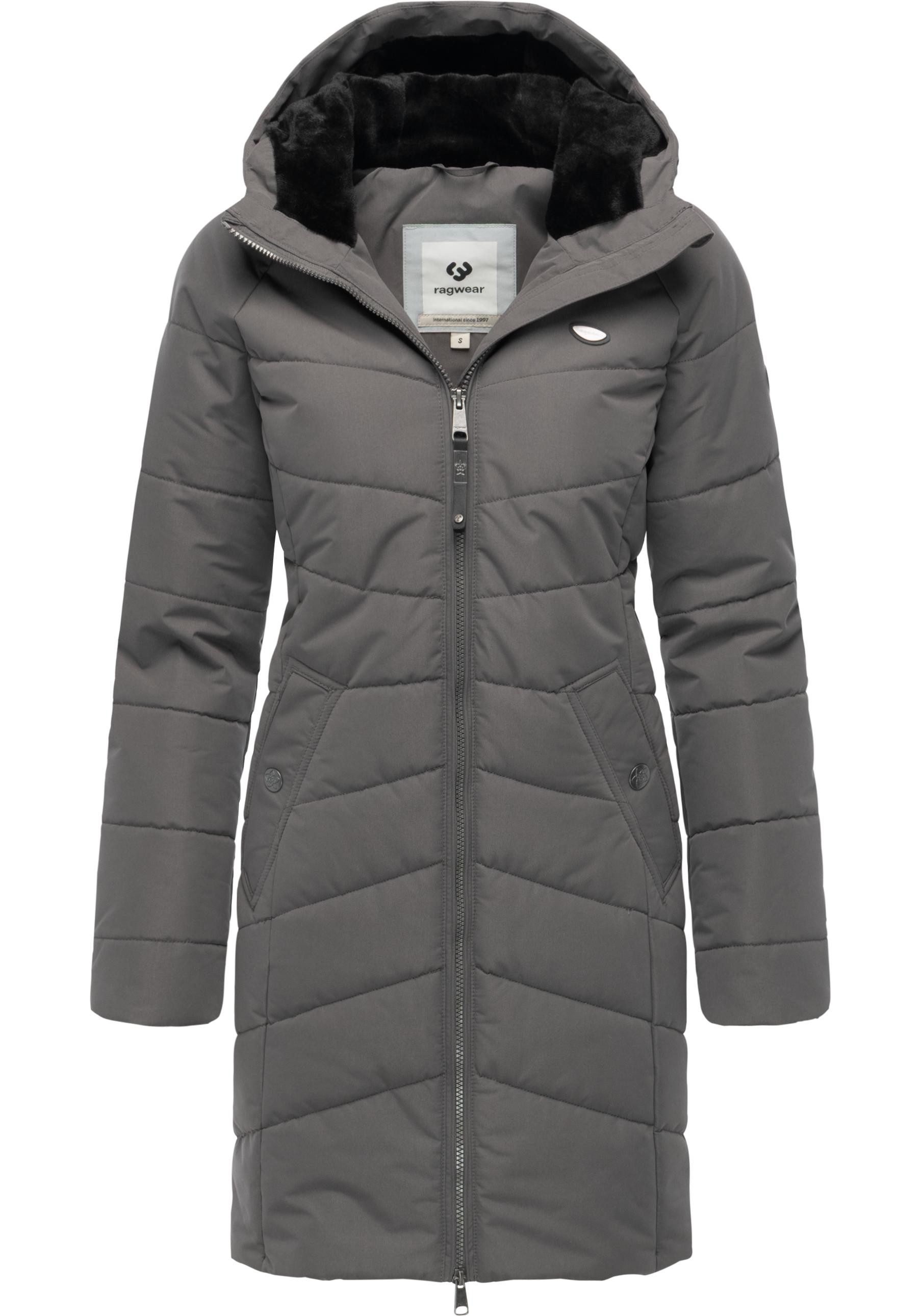 Ragwear Wintermantel Noita YOUMODO Winter Steppmantel mit Kapuze