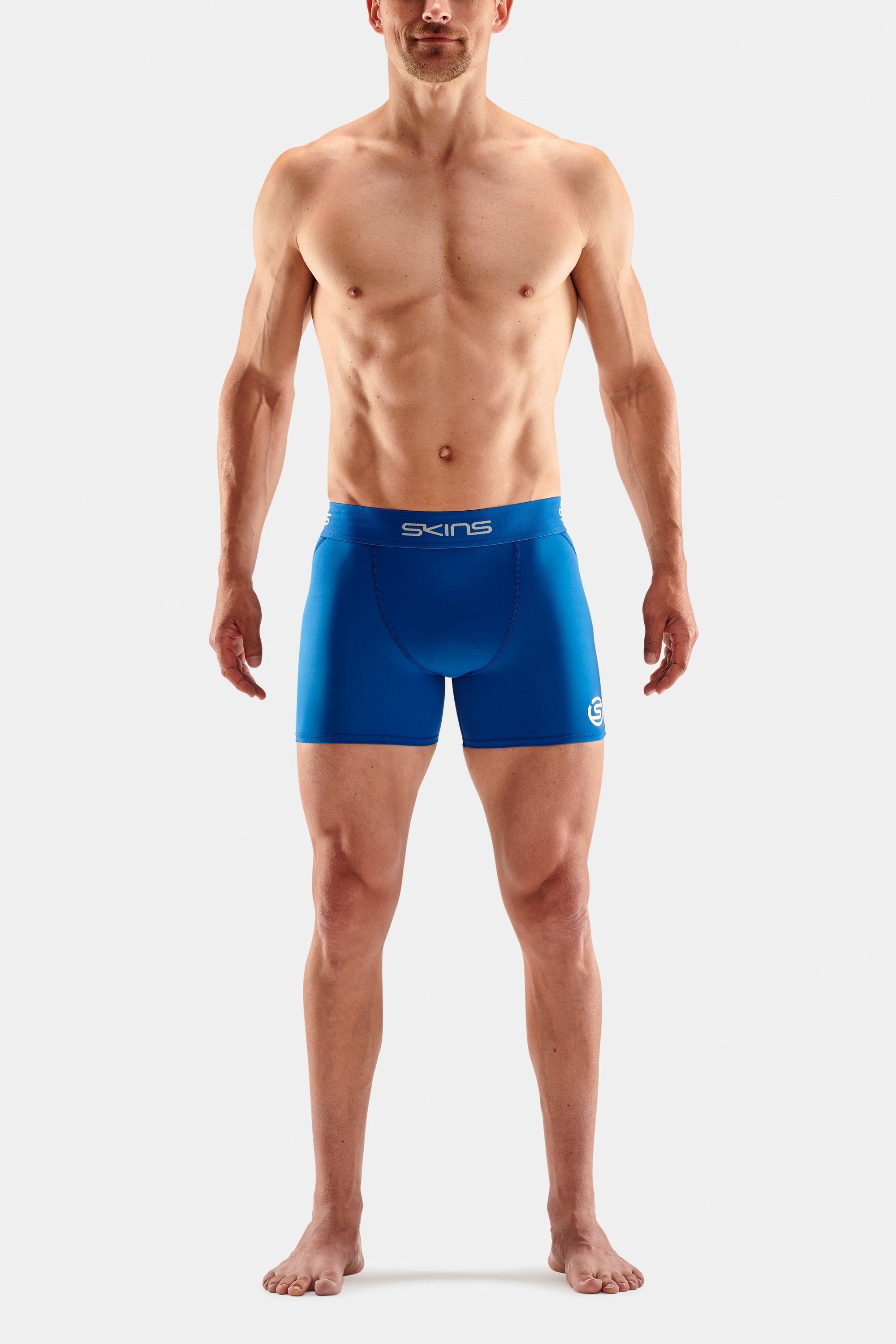 Lauftights S1 blue bright Skins Shorts (1-tlg)