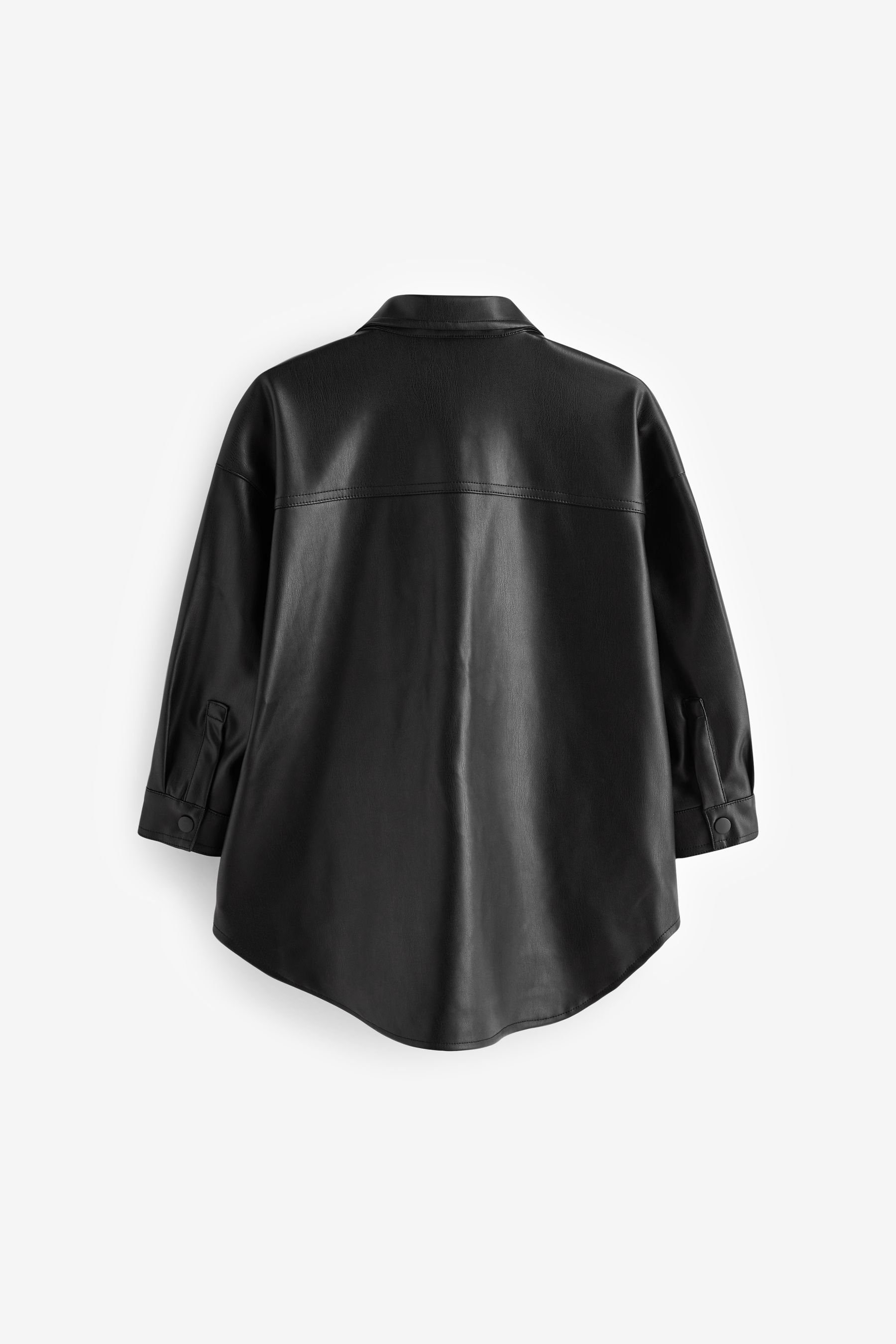 Next PU Black Oversize-Hemdjacke Outdoorhemd (1-tlg)
