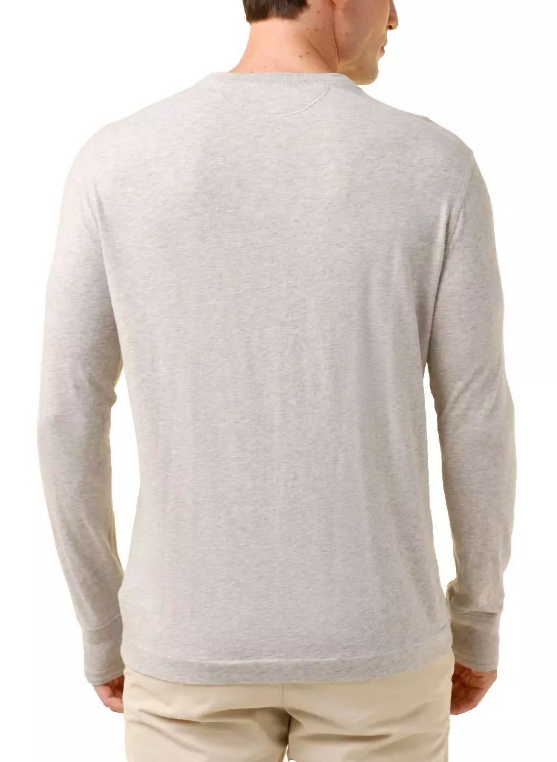 Polo Ralph Lauren Henleyshirt Langarmshirt Henley Button Shirt Dezente Farbgebung mit hochwertigem Label-Patch