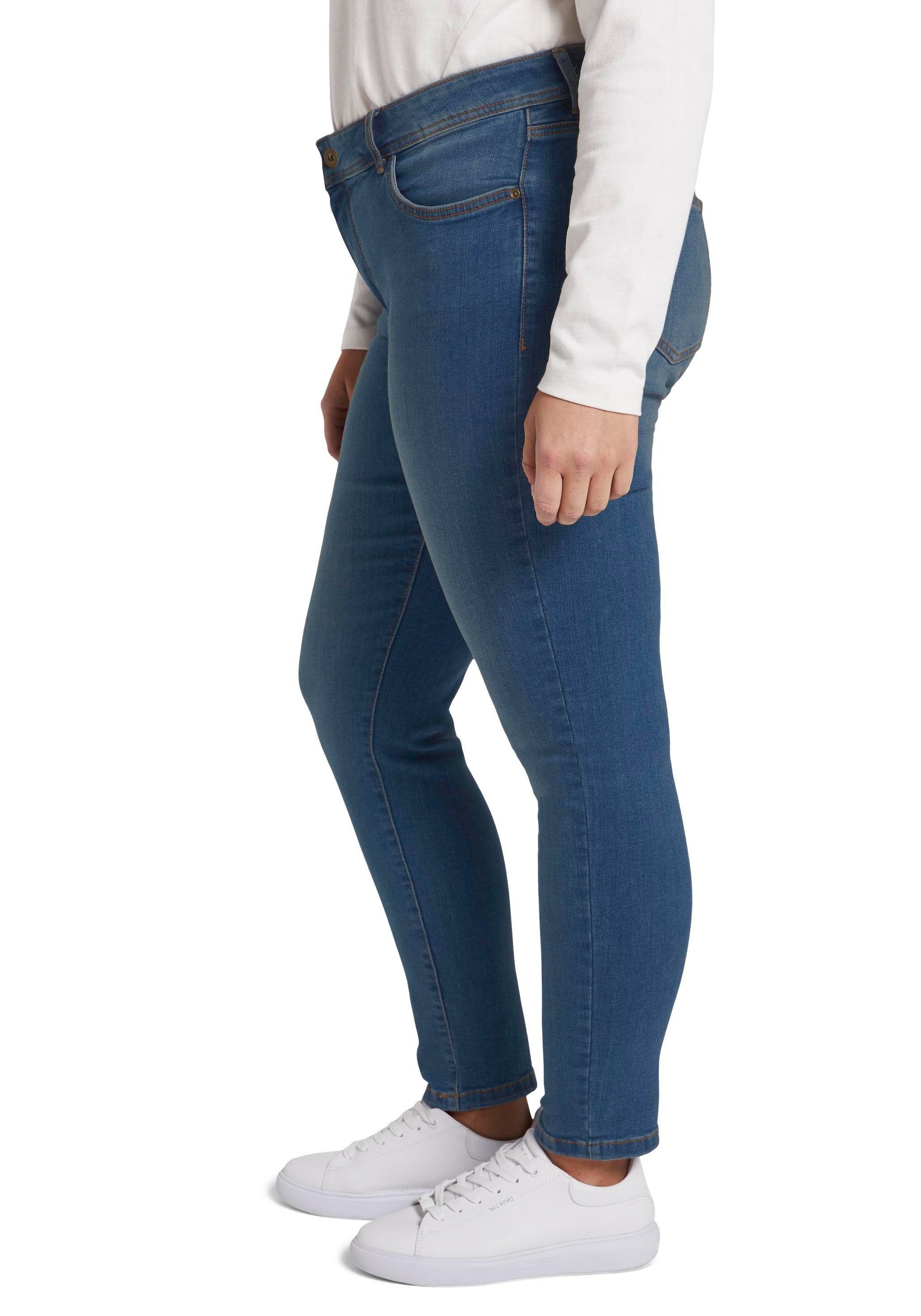 TOM blue-denim TAILOR Form 5- in Pocket- Skinny-fit-Jeans PLUS klassischer