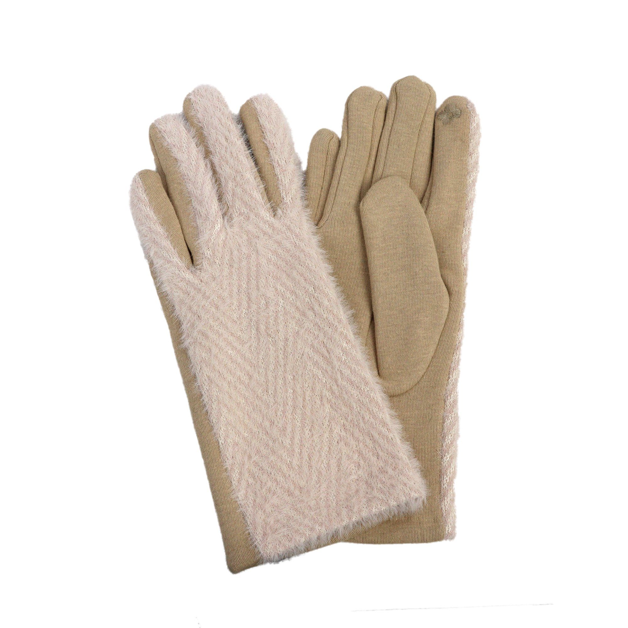 ZEBRO Fleecehandschuhe Handschuh beige