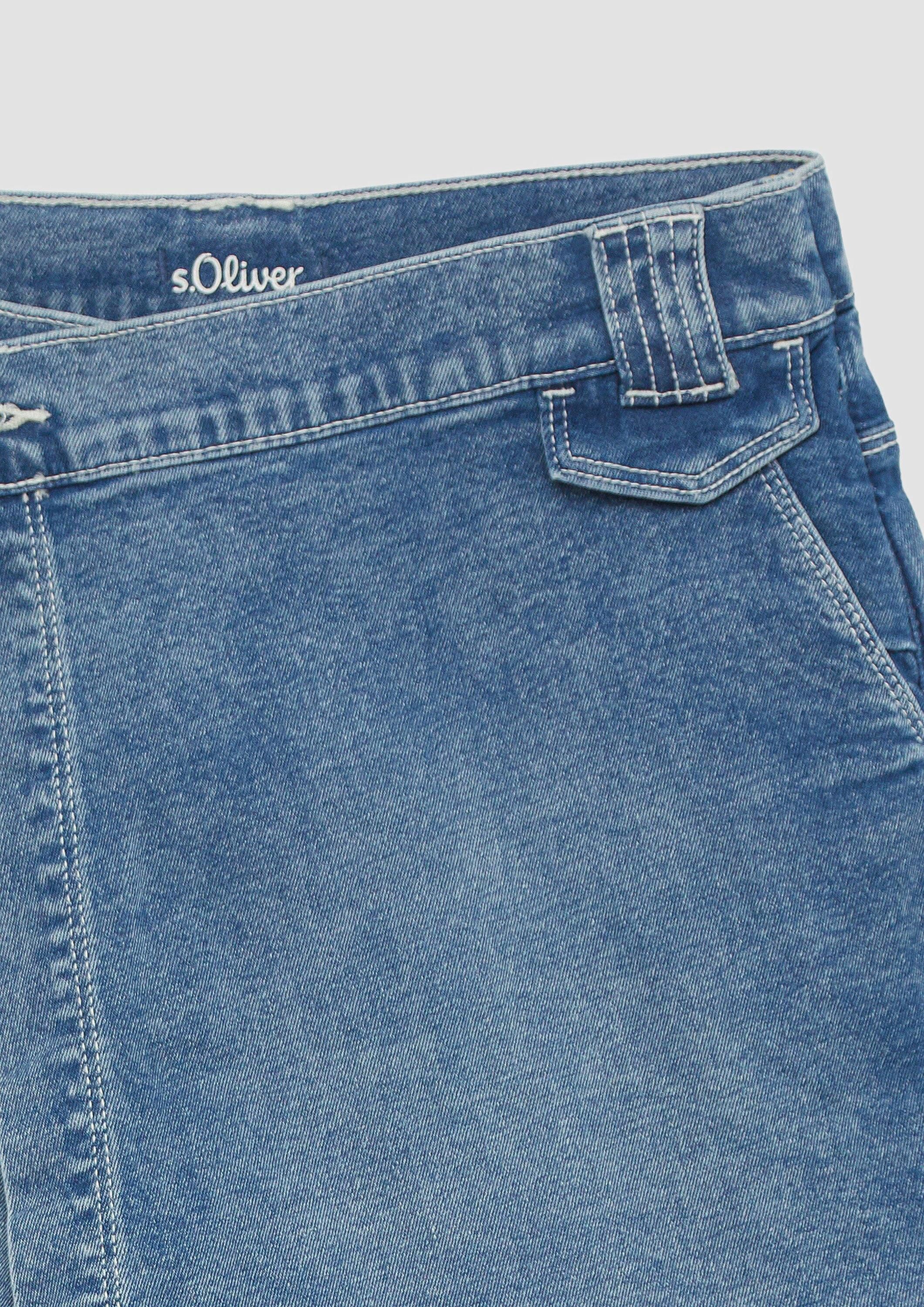 s.Oliver Minirock Rock Hosenrock aus Denim im Skort-Stil