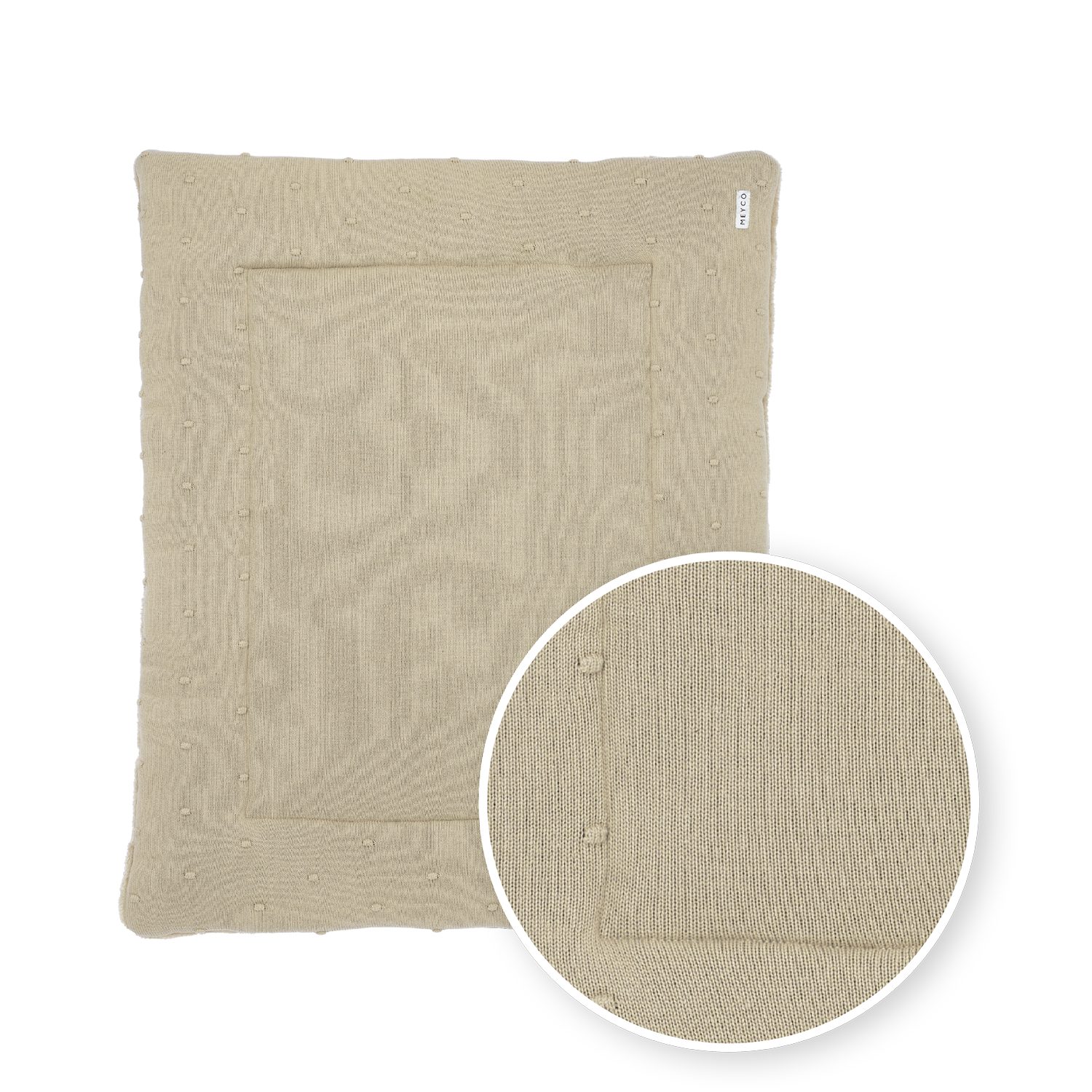 Meyco Baby Laufgittereinlage Sand, (1-tlg), 77x97cm