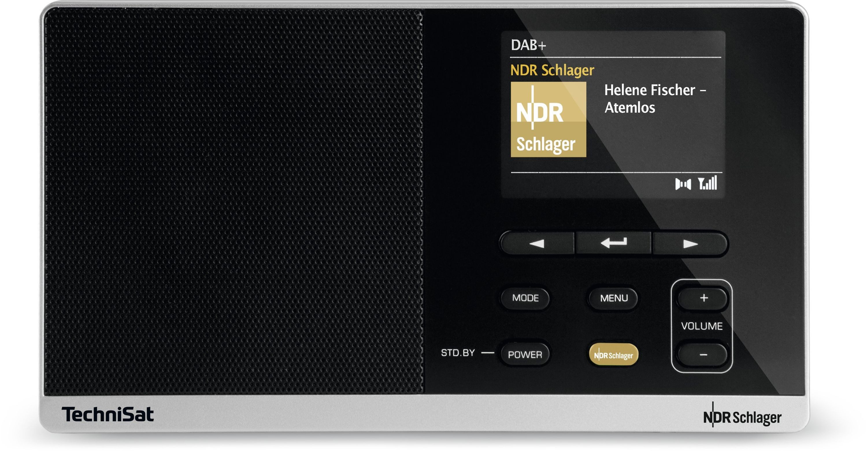 TechniSat DIGITRADIO 215 NDR Schlager Dabbi Edition Digitalradio (DAB) (1 W, NDR Schlager-Direktwahltaste, Farbdisplay, Batteriebetrieb)