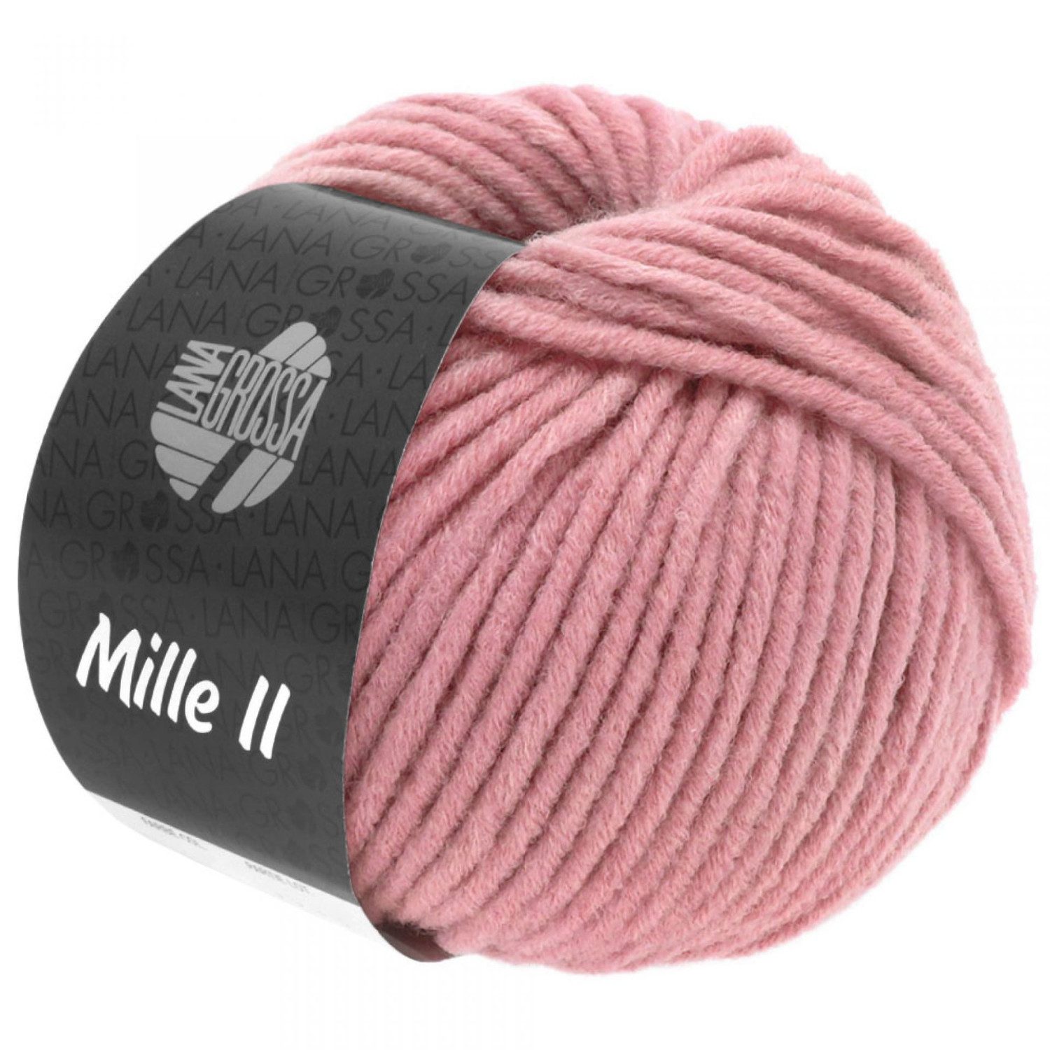 LANA GROSSA MILLE II Häkelwolle, 55 m (strapazierfähiges Mischgarn mit Merinowolle), 50 g