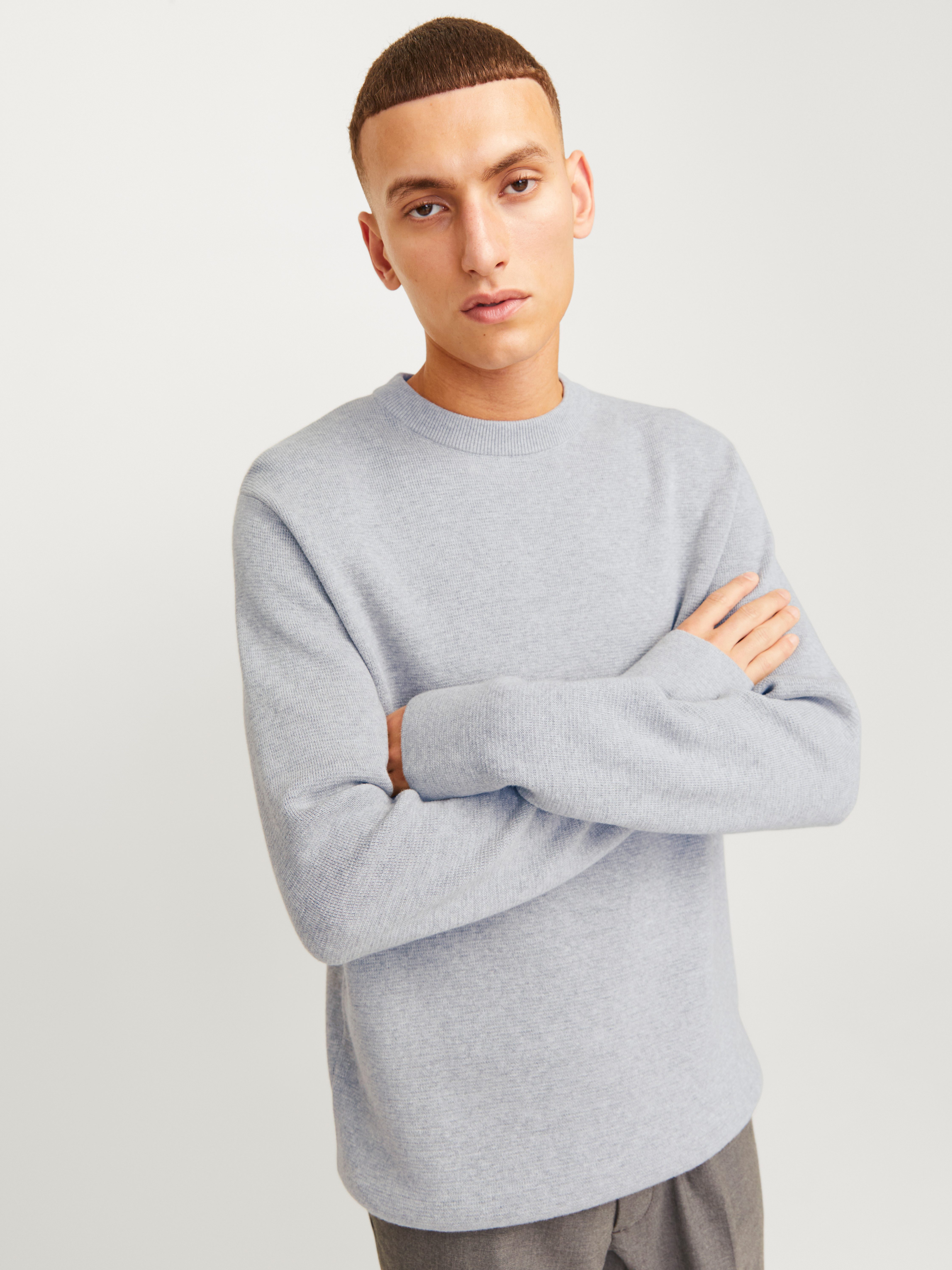 Jack Jones Strickpullover JPRBLAMILANO STITCH KNIT CREW NECK SN