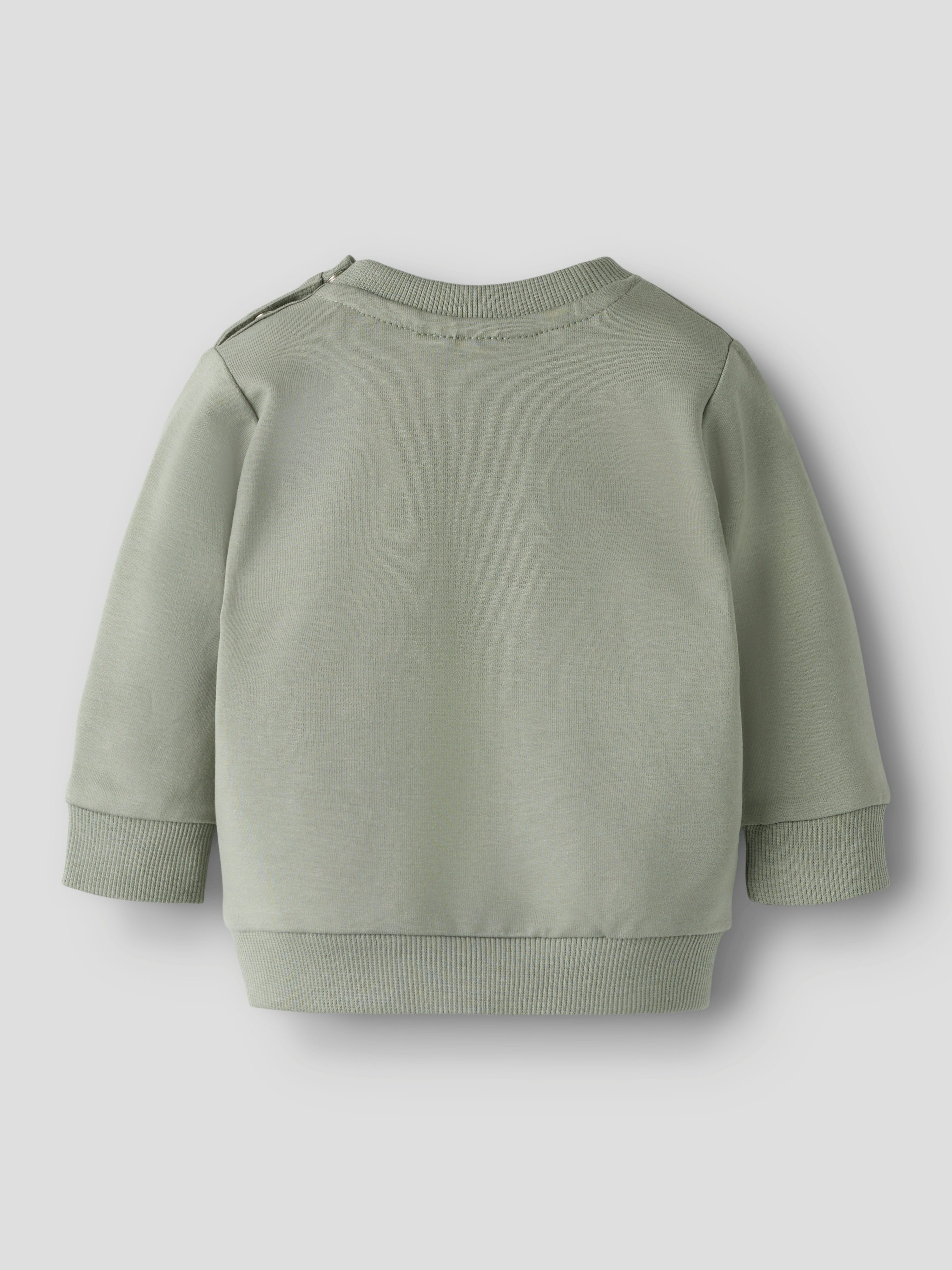 Name It Sweatshirt NBNTAKKI für Mädchen und Jungen mit Druckknopf und Stretch unifarben, casual, regular fit, Baumwollmix, Rundhals