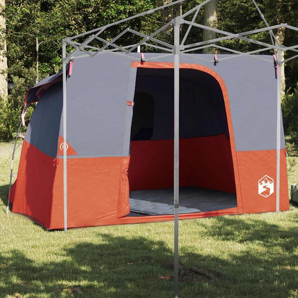 vidaXL Innenzelt Innenzelt mit Dach Grau und Orange 280 x 220 x 176 cm Taft, (1 tlg)